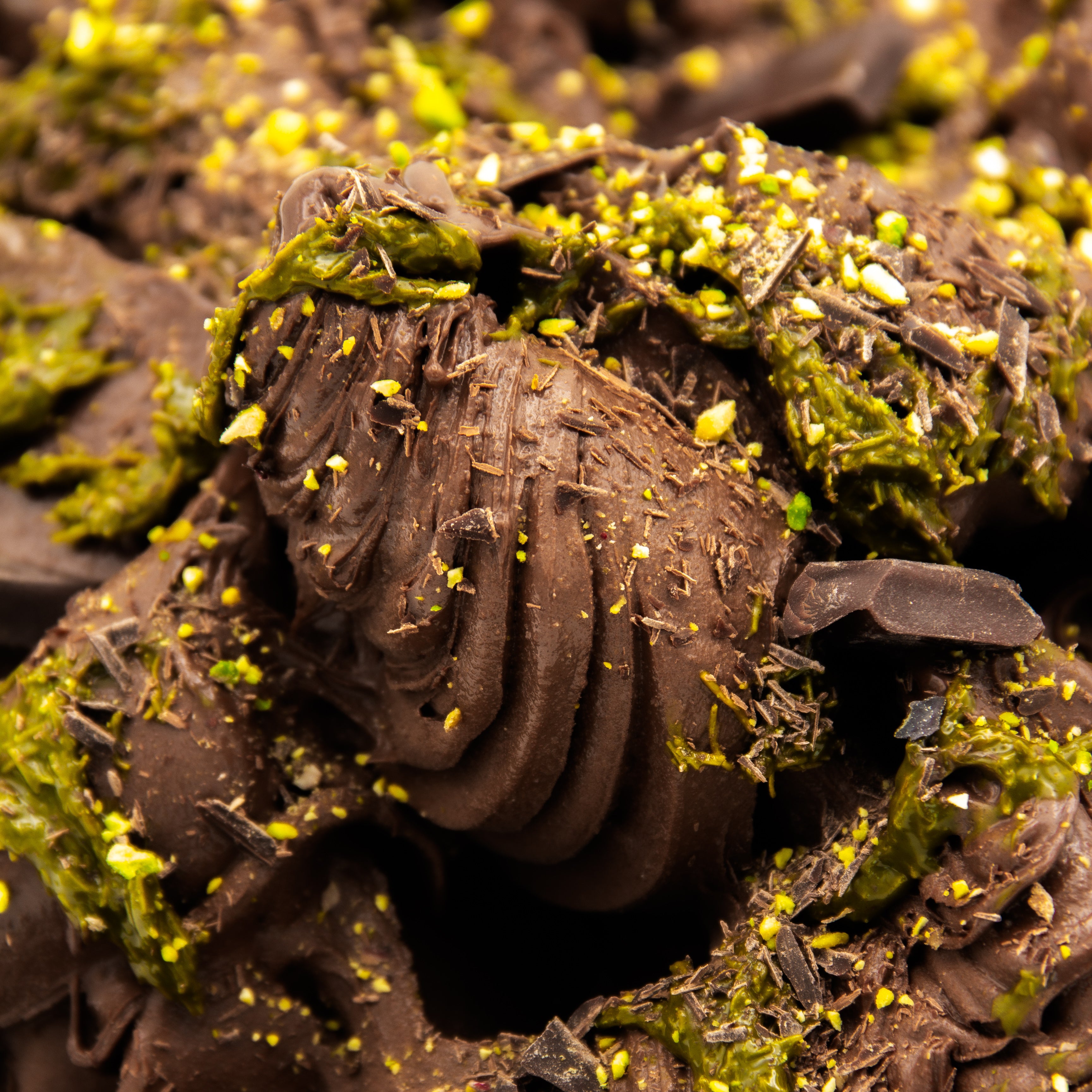 Variegato pistacchio, cioccolato e pasta katifi per Gelati e Desserts, VARIEGATO DUBAI CHOCOLATE