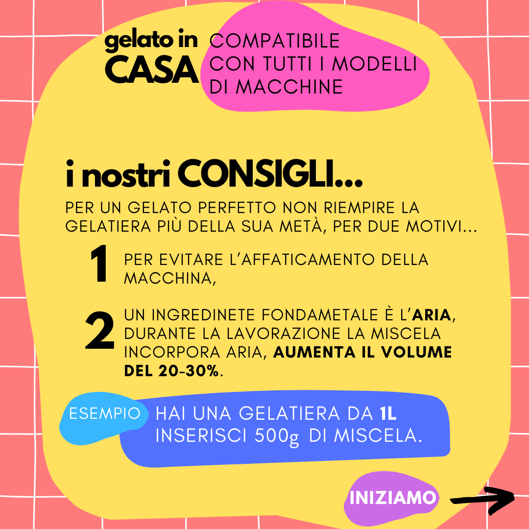 1,25 kg Preparato per Gelato alla Fragola con pezzi, senza lattosio