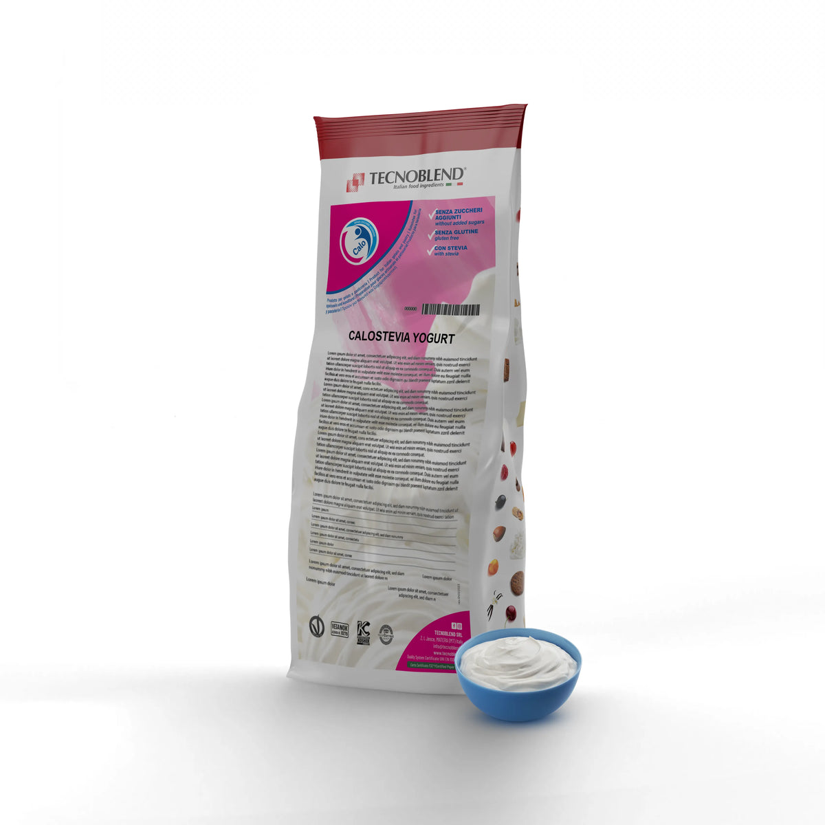 1,5 kg Preparato per Gelato allo Yogurt , Senza Zuccheri Aggiunti - CALOSTEVIA YOGURT