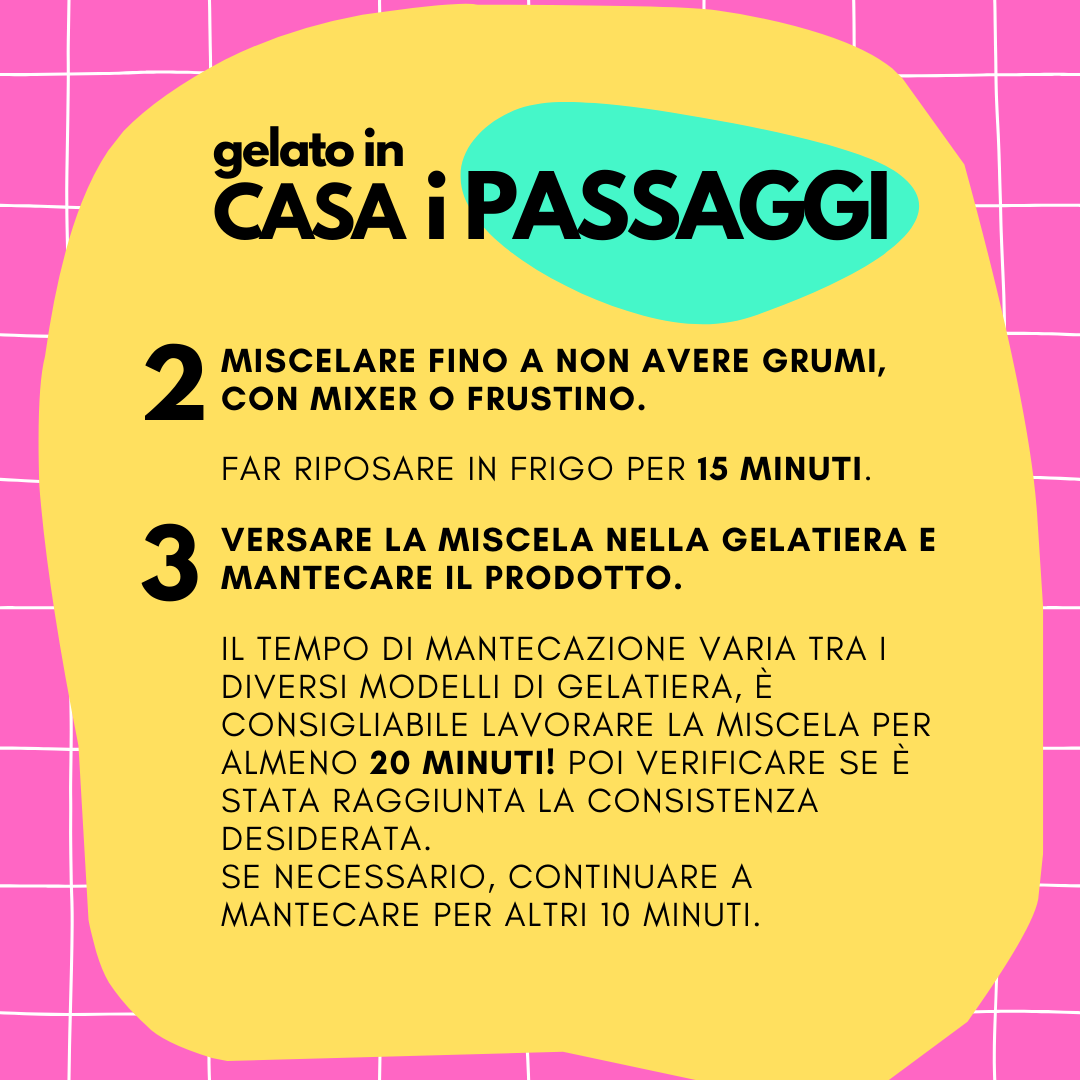 1,5kg Preparato per Gelato al Caffè senza Lattosio, per Vegani