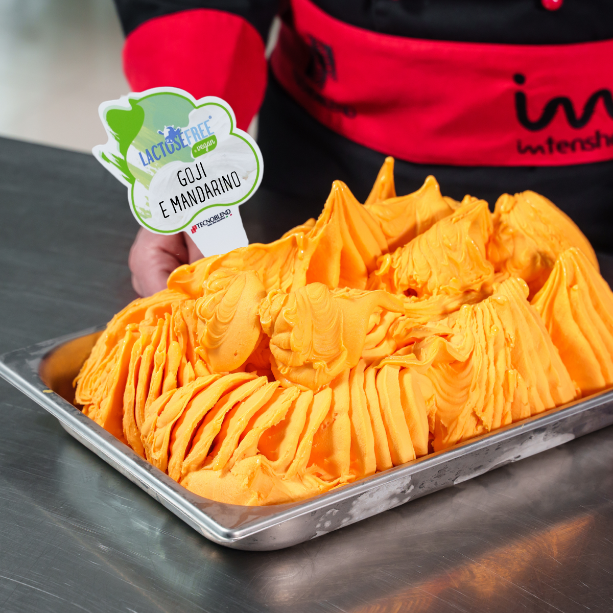 Preparato per Gelato Goji e Mandarino senza lattosio, per vegani