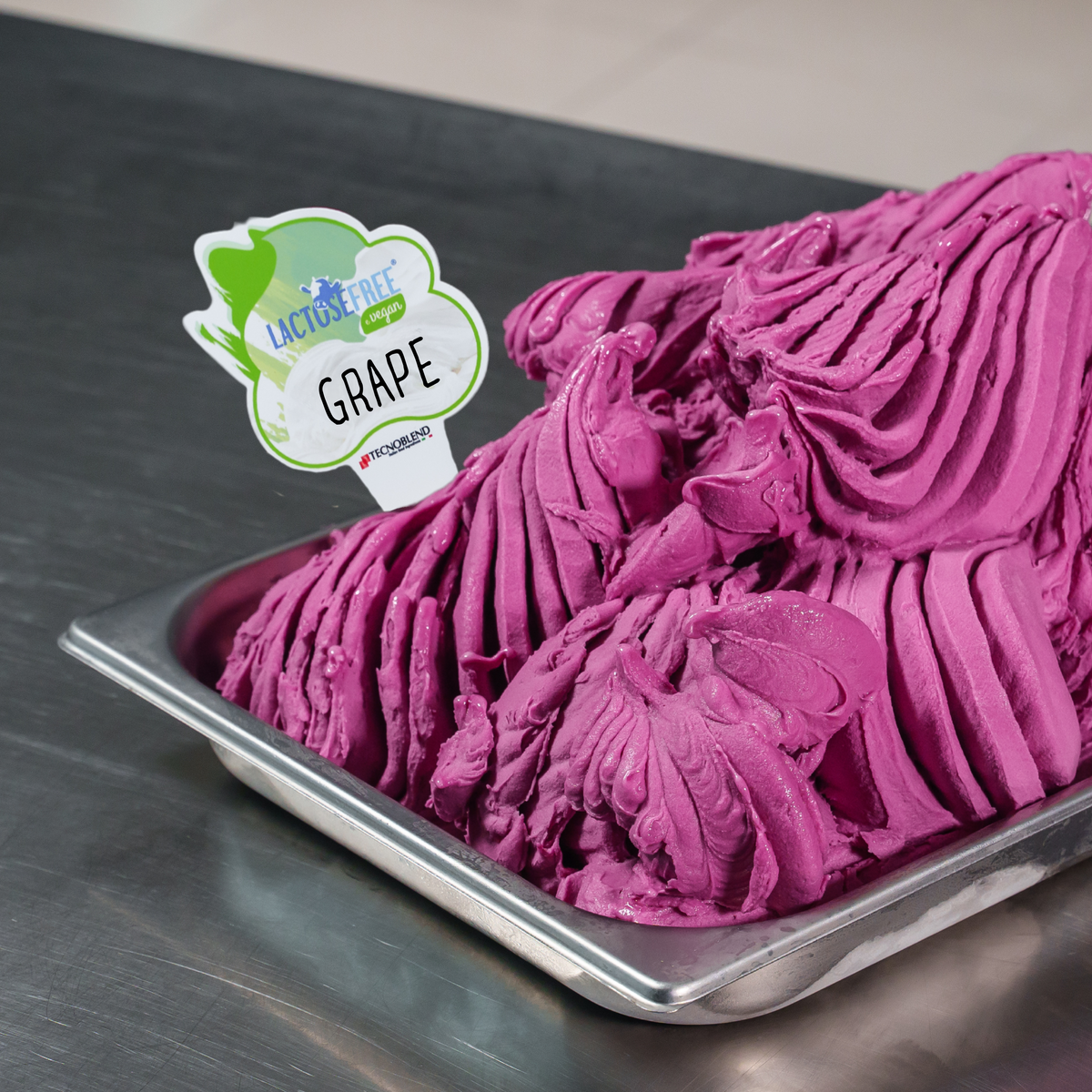 1,25 kg Preparato per Gelato all'Uva Fragola senza Lattosio, per vegani