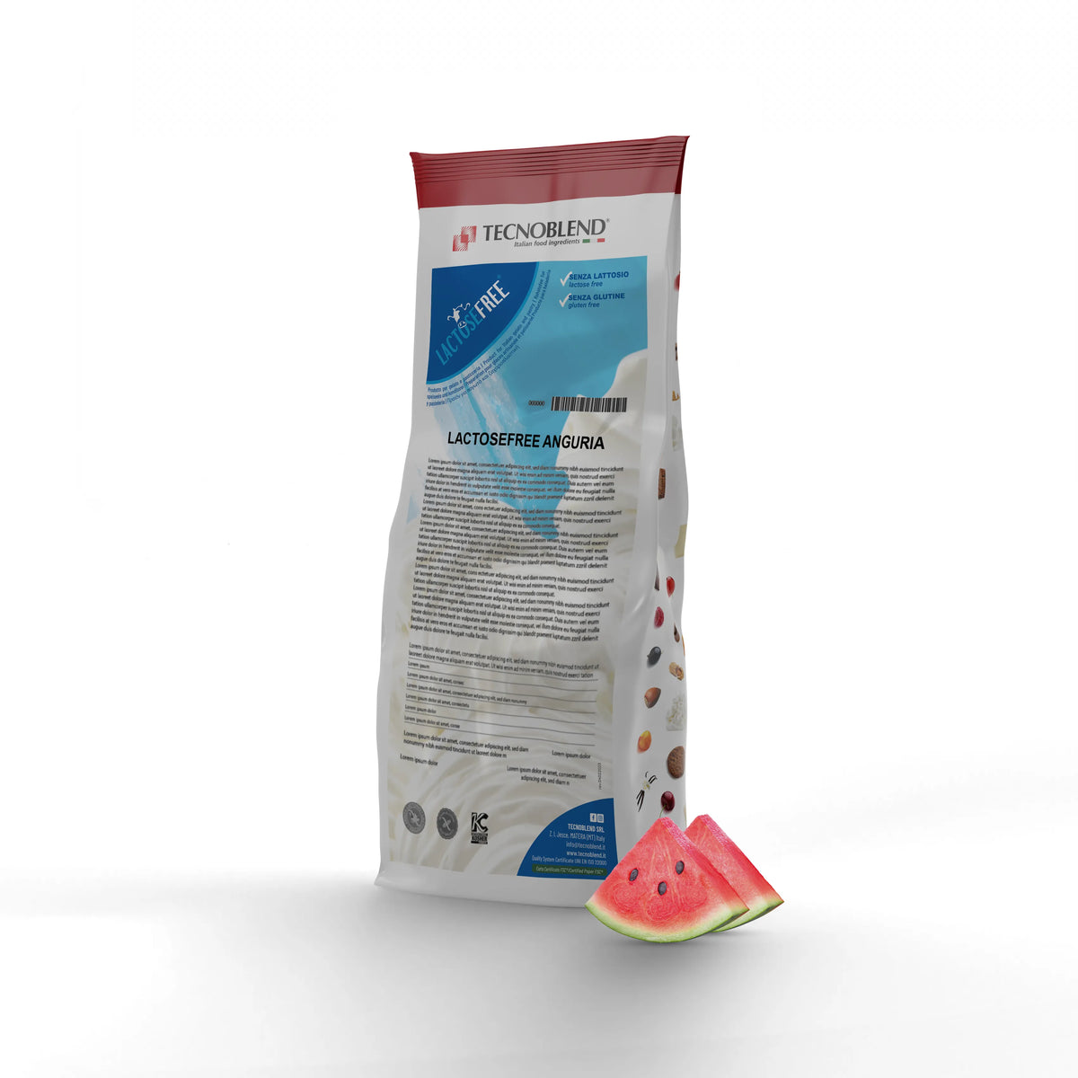 1,25 kg Preparato per Gelato all'Anguria senza lattosio