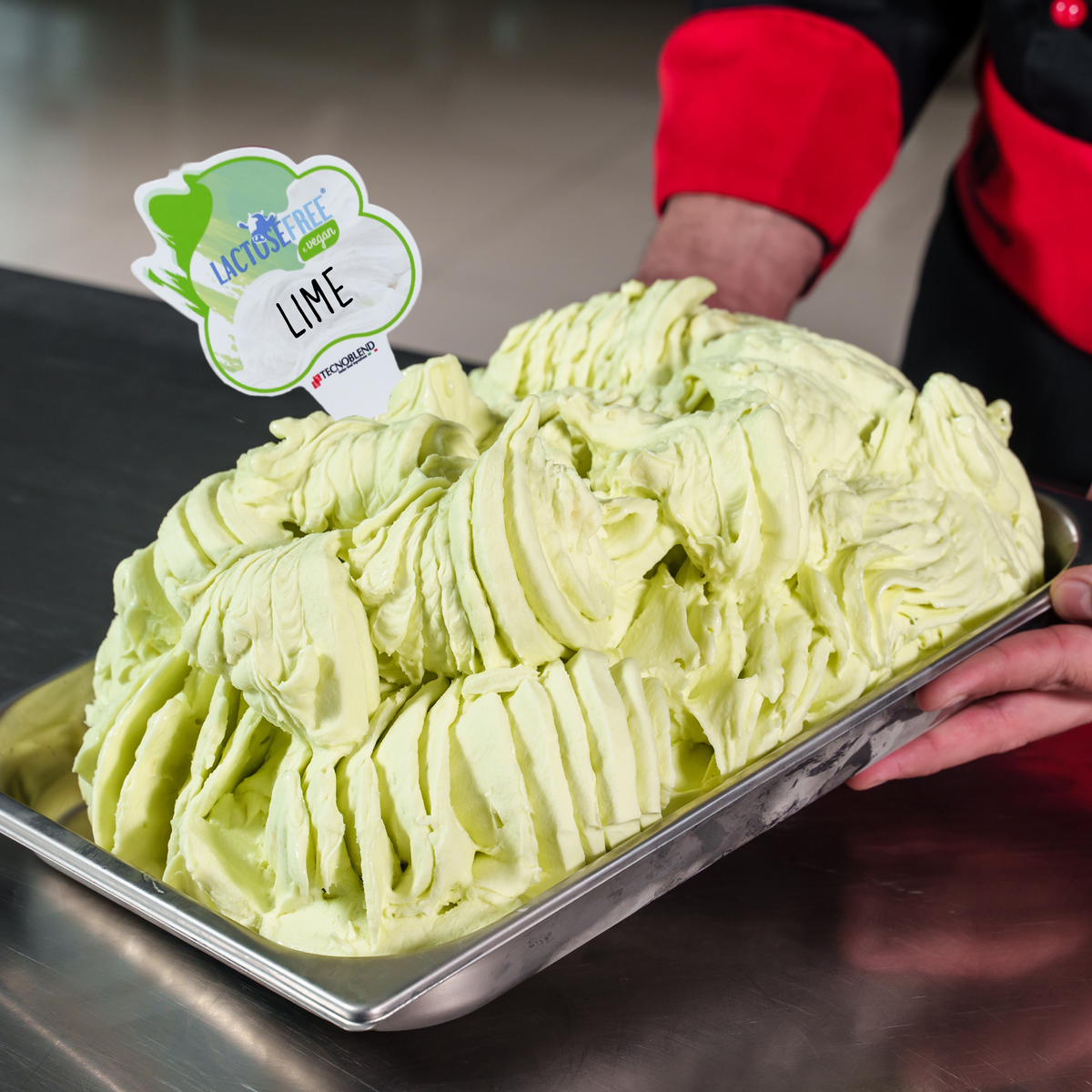 1,25 kg Preparato per Gelato al LIME senza Lattosio, per vegani