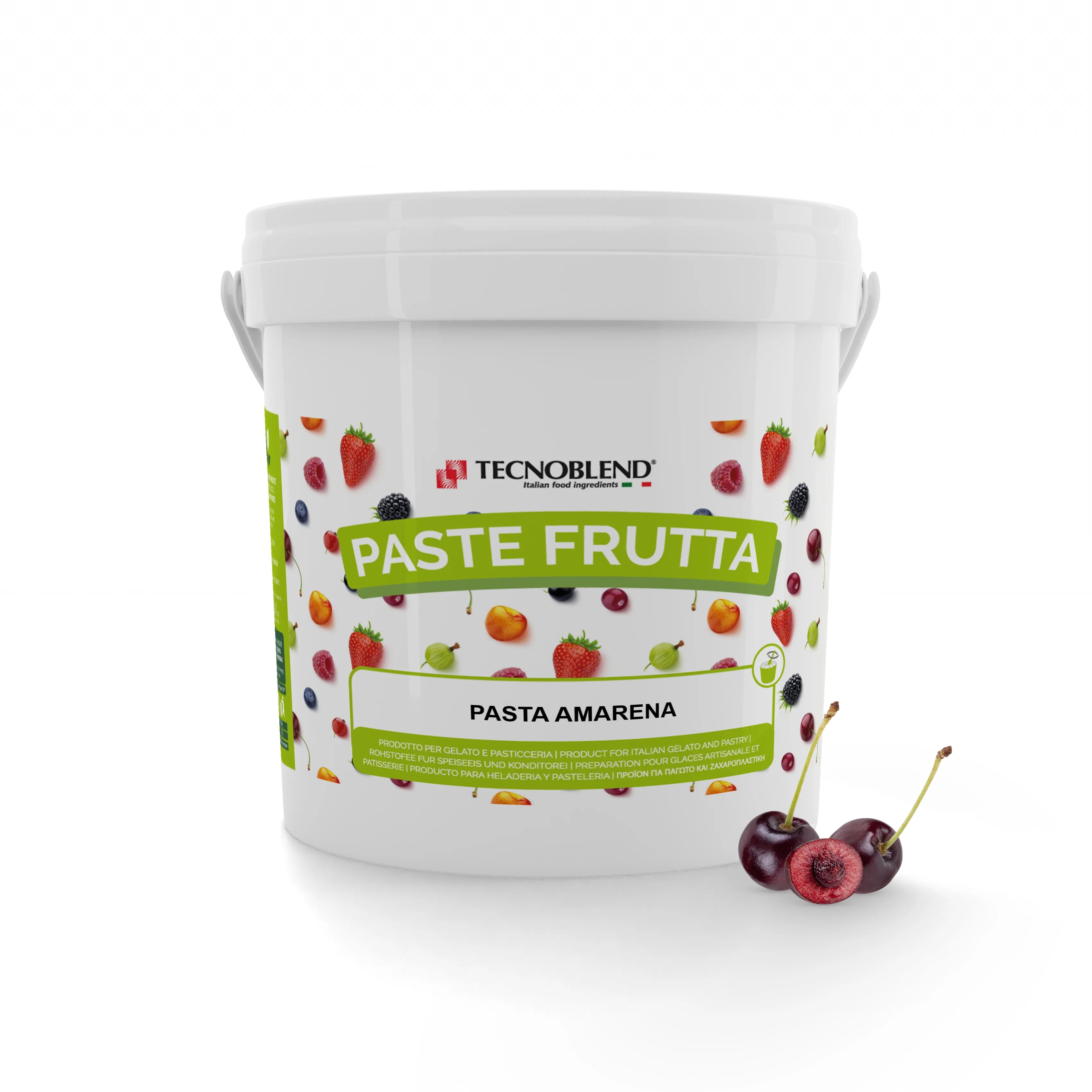 Pasta per gelato, desserts, semifreddi al gusto Amarena, senza Lattosio, per Vegani, PASTA AMARENA