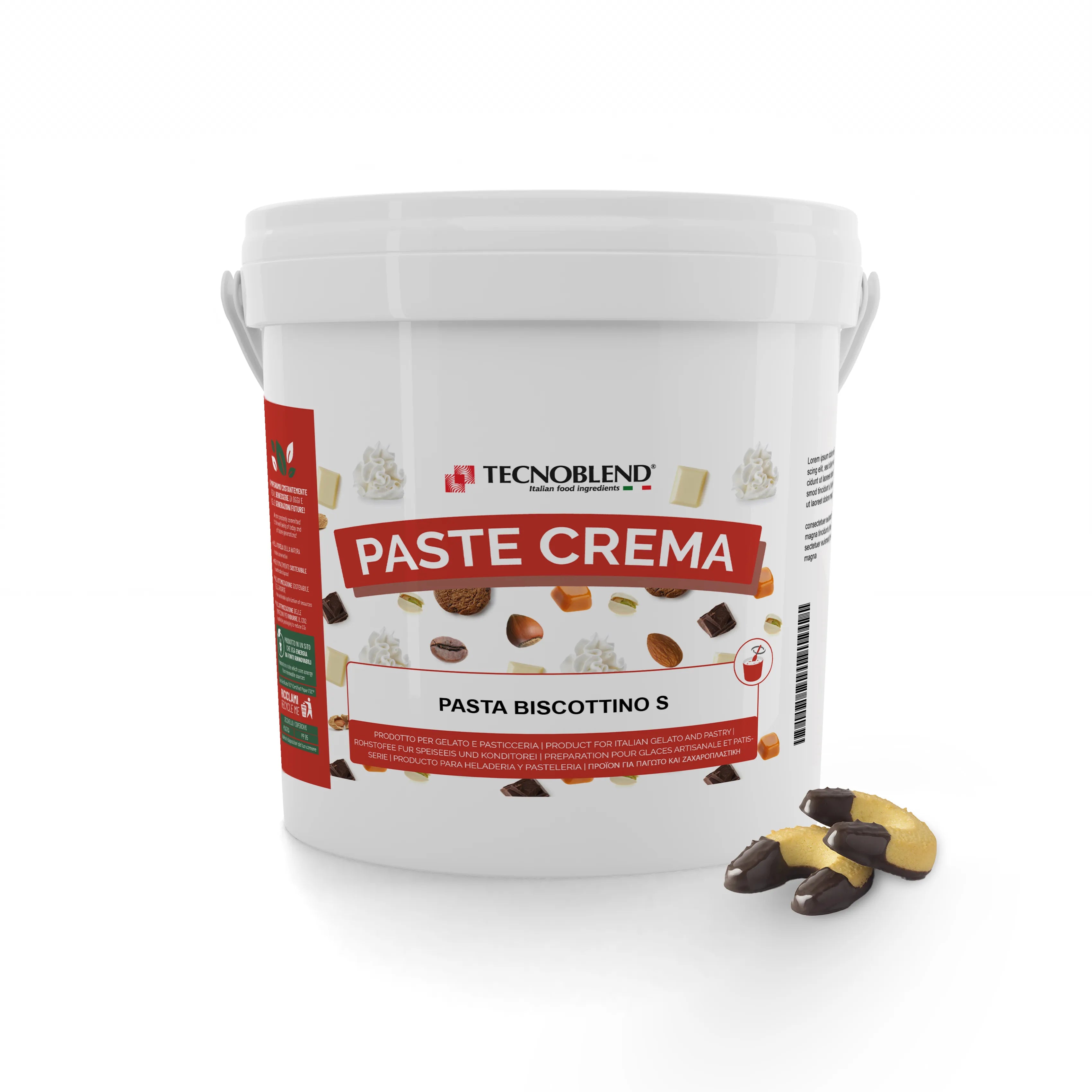 Pasta per gelato, desserts, semifreddi al gusto Biscotto, PASTA BISCOTTINO S