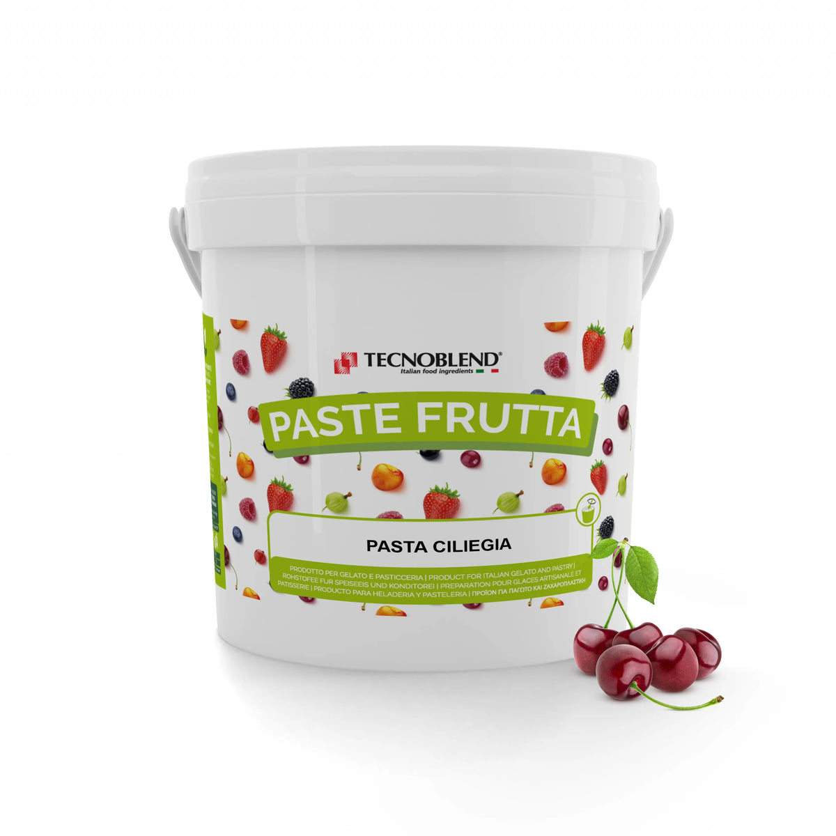 Pasta per gelato alla ciliegia, senza glutine, per vegani, PASTA CILIEGIA