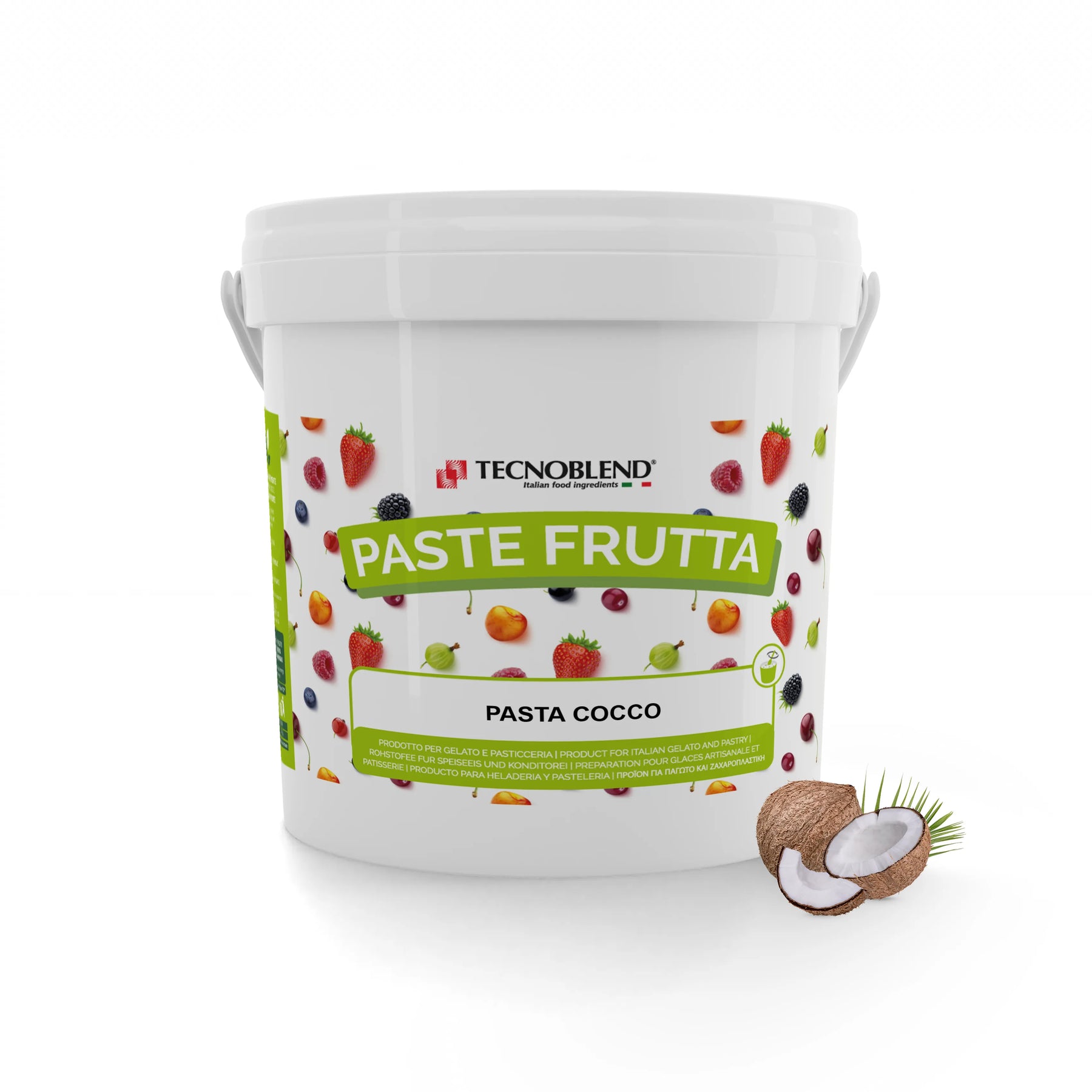 Pasta per gelato, desserts, semifreddi al gusto Cocco, senza Lattosio, per Vegani, PASTA COCCO