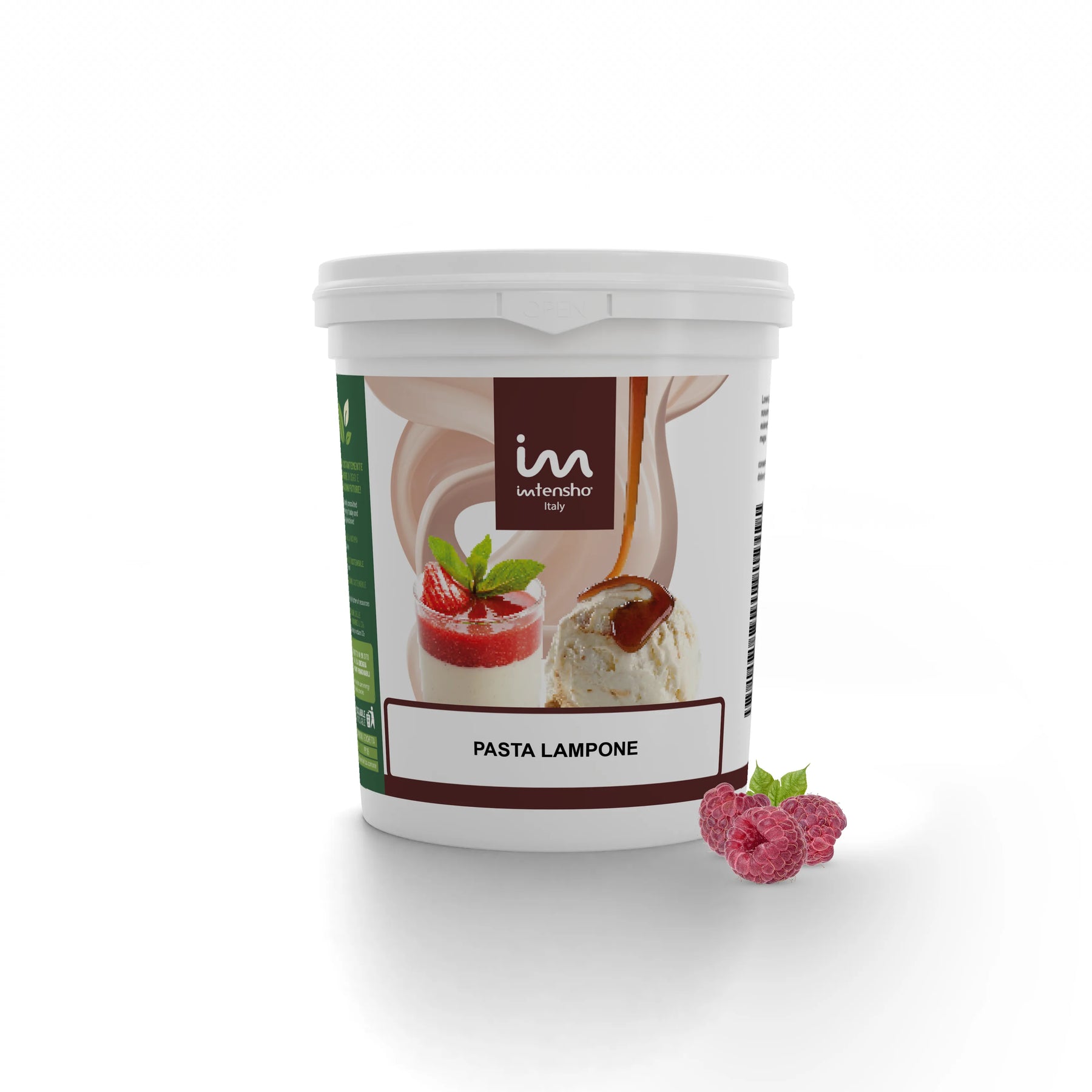 Pasta per Gelato al Lampone senza Lattosio