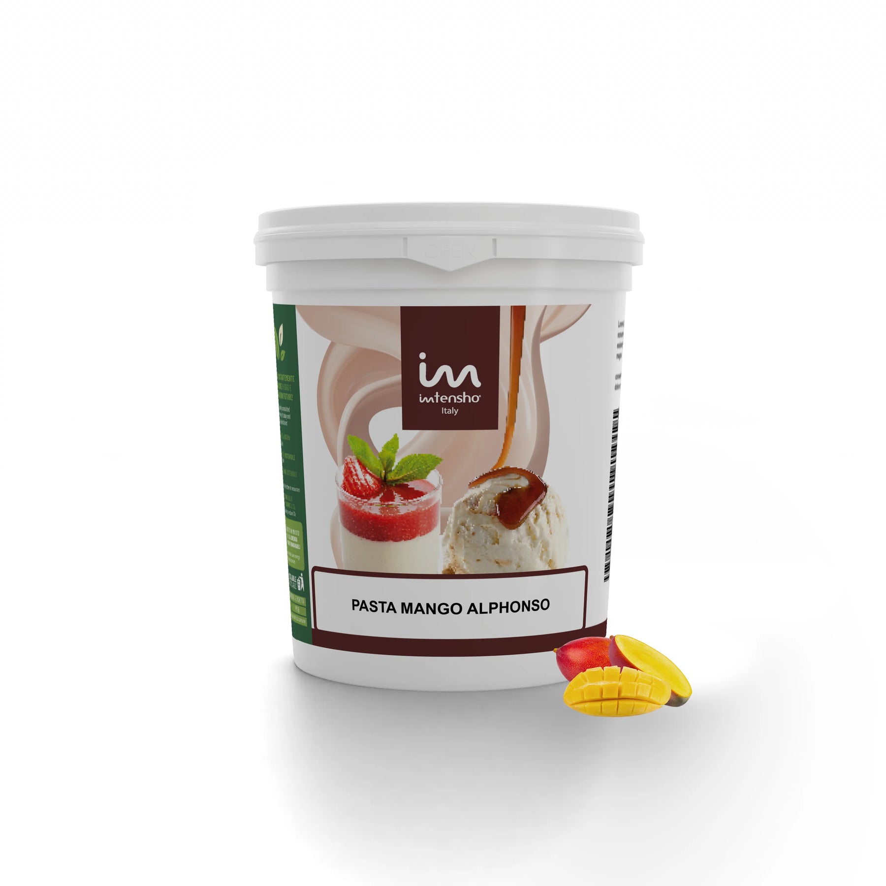Pasta per gelato, desserts, semifreddi al gusto Mango, senza Lattosio, per Vegani, PASTA MANGO ALPHONSO