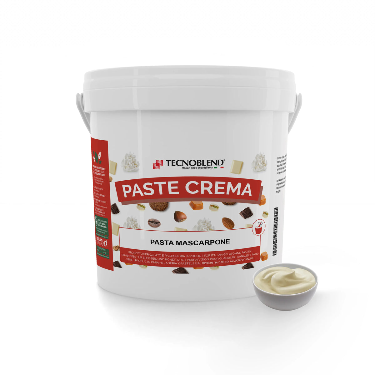 Pasta per gelato, desserts, semifreddi al gusto Mascarpone, PASTA MASCARPONE