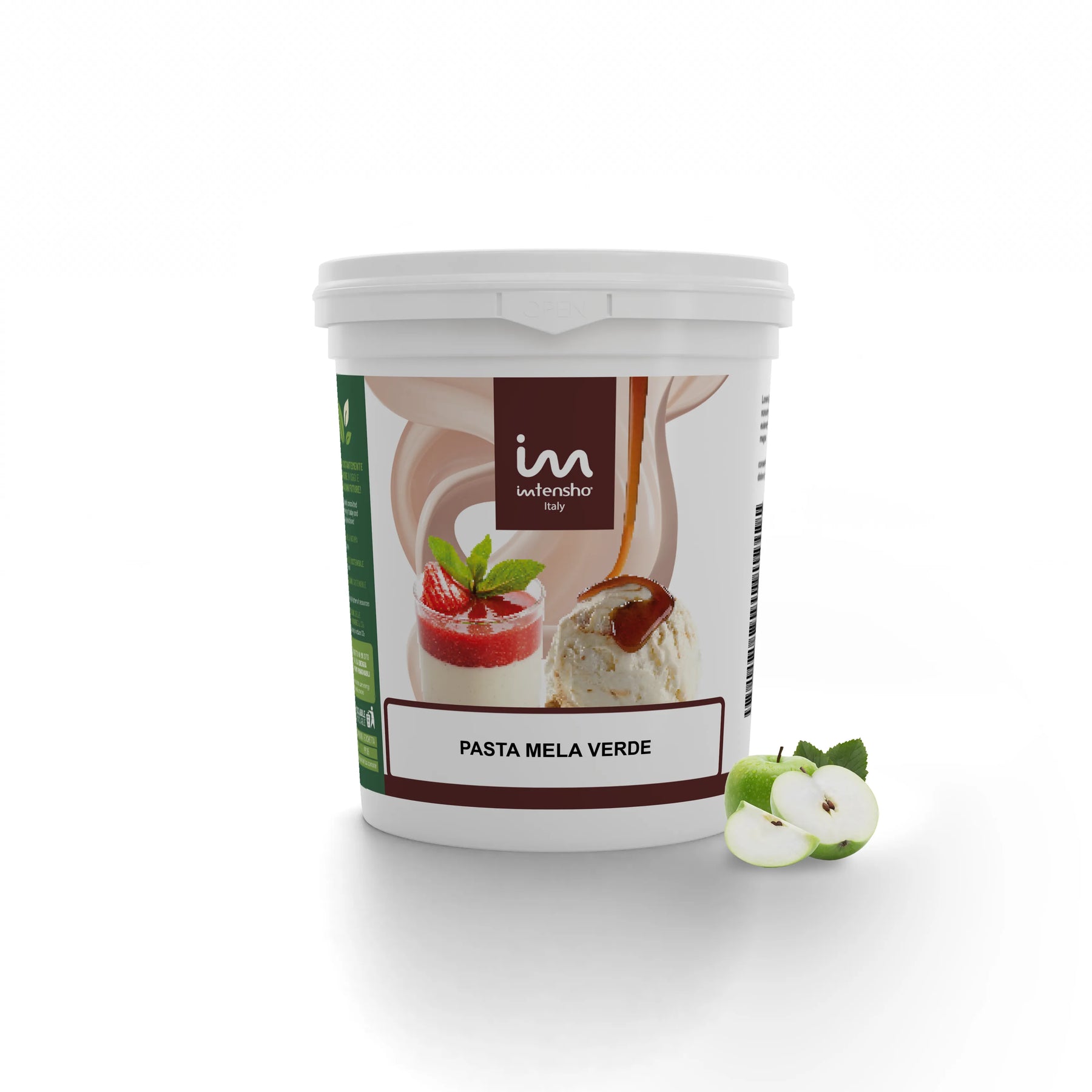 Pasta per Gelato alla Mela Verde, senza Lattosio, per Vegani