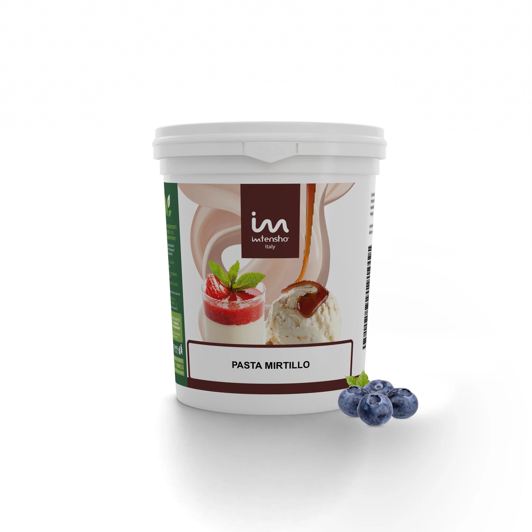 Pasta per Gelato al Mirtillo senza Lattosio