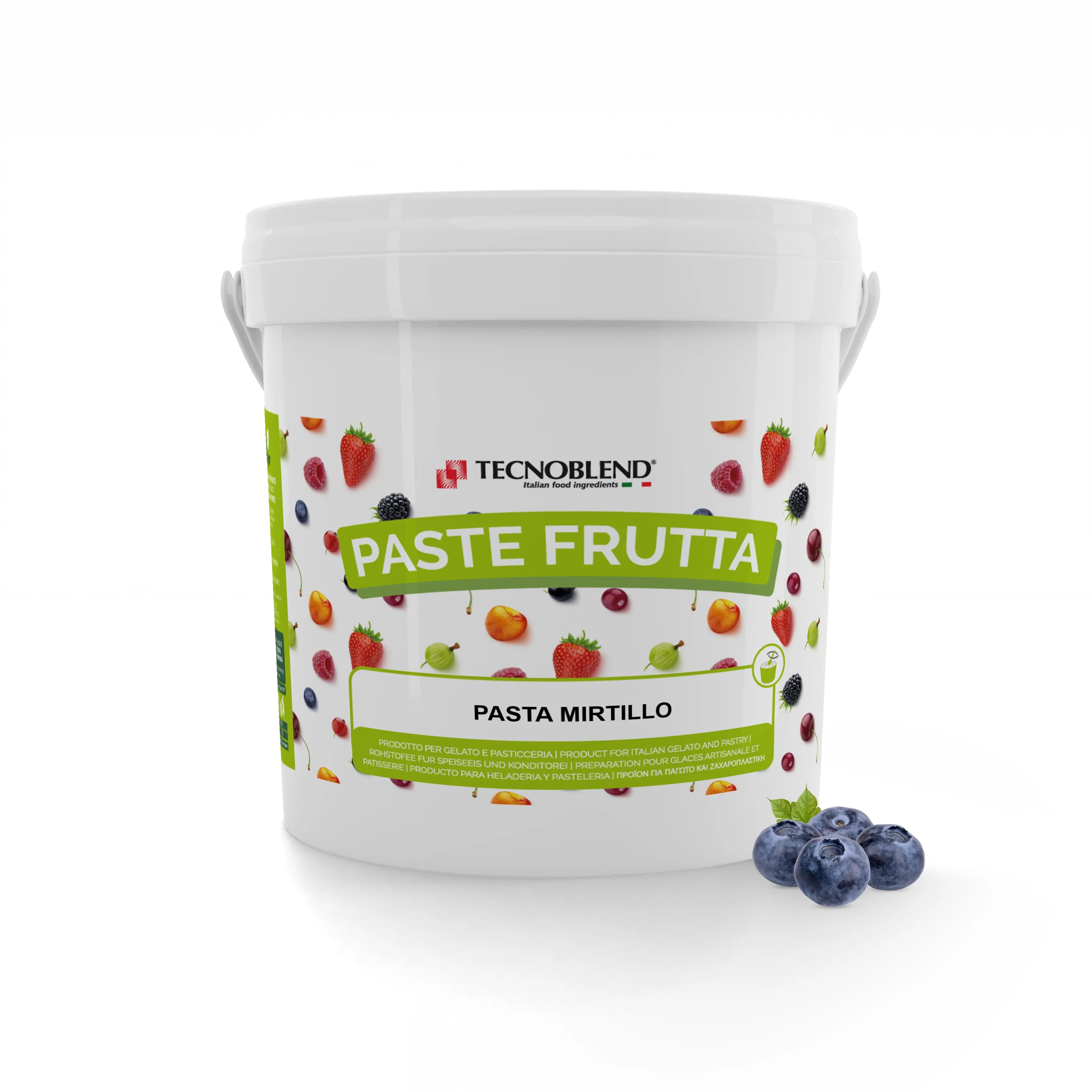 Pasta per Gelato al Mirtillo senza Lattosio