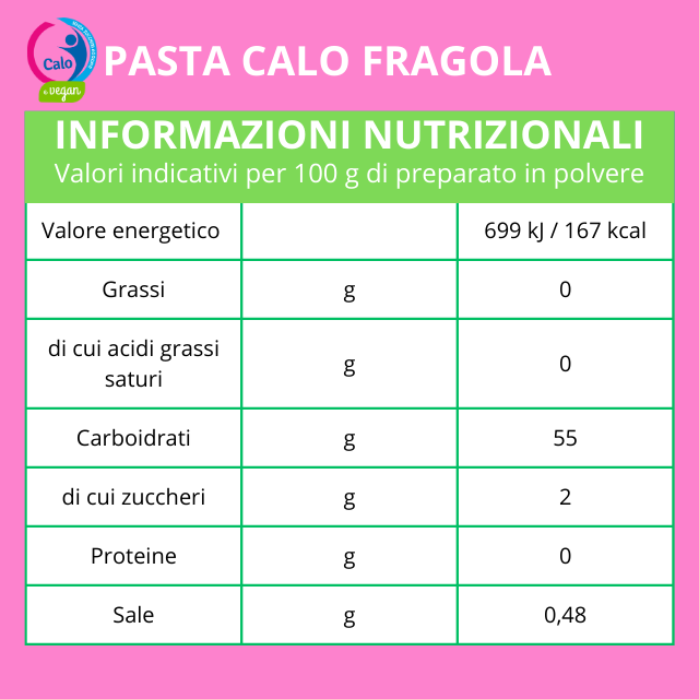Pasta per gelato alla fragola senza zuccheri aggiunti, senza glutine, per vegani , PASTA CALO FRAGOLA