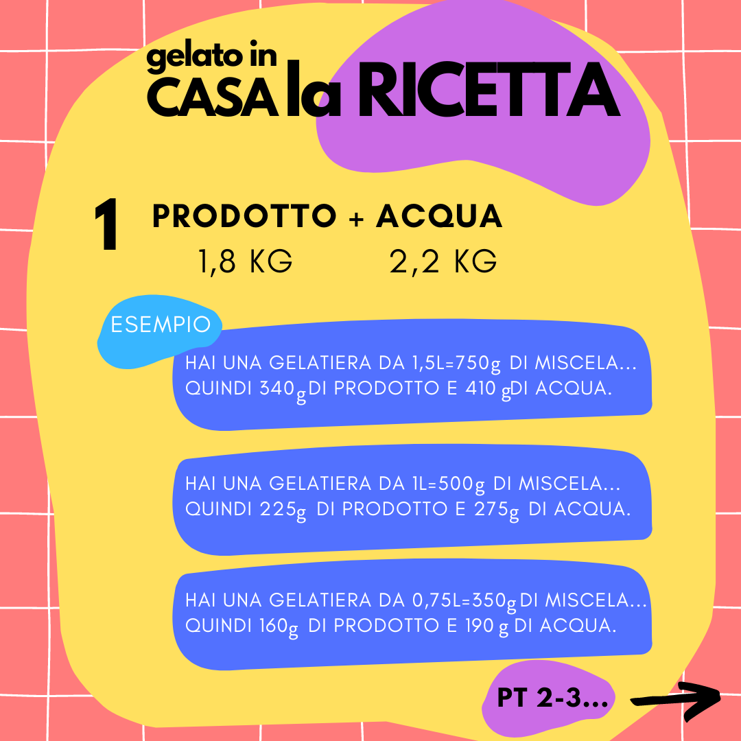 1,8 kg Preparato per Gelato al Cioccolato Nero fondente, senza lattosio per vegani