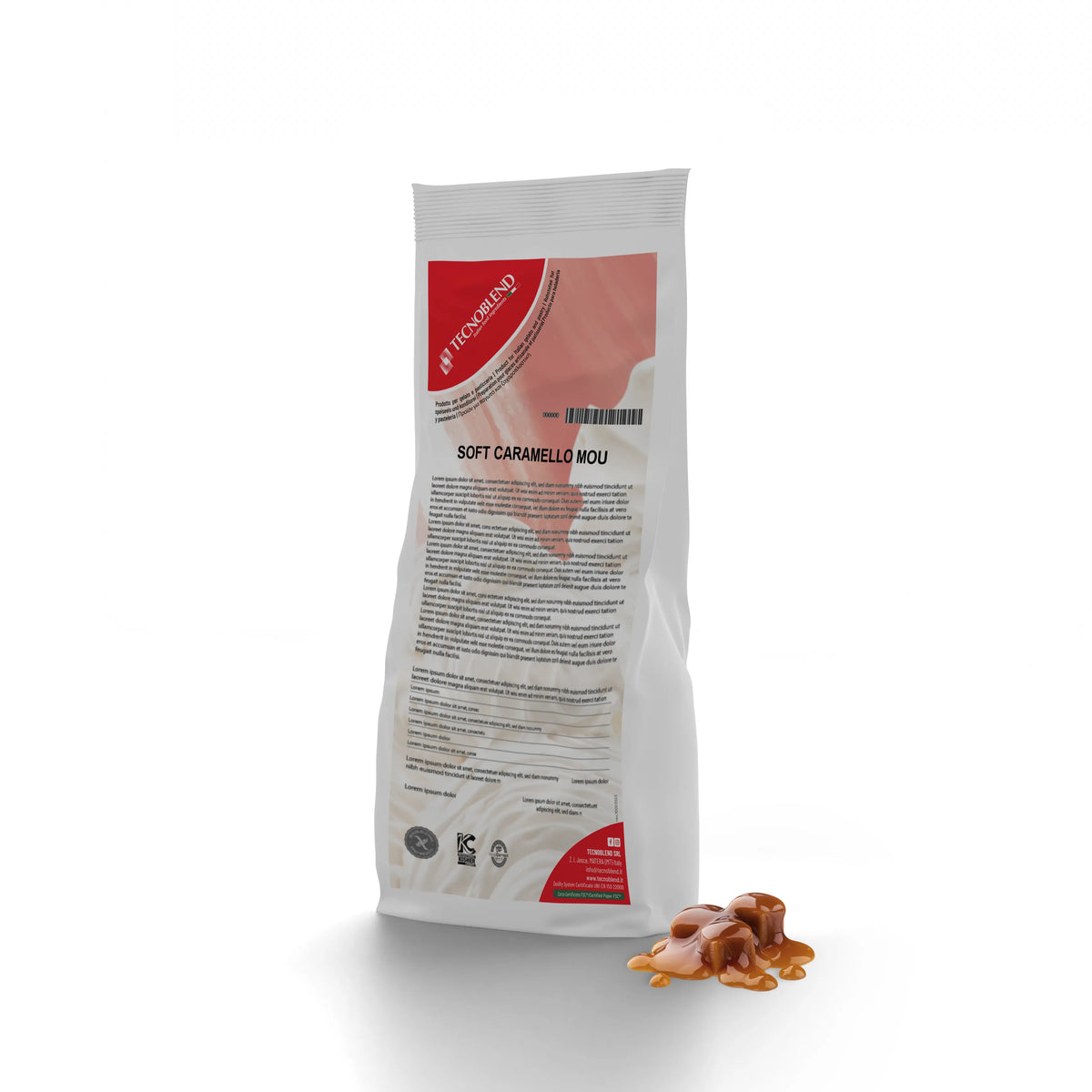 4 kg Preparato per Gelato Soft completo in polvere a Freddo al CARAMELLO MOU