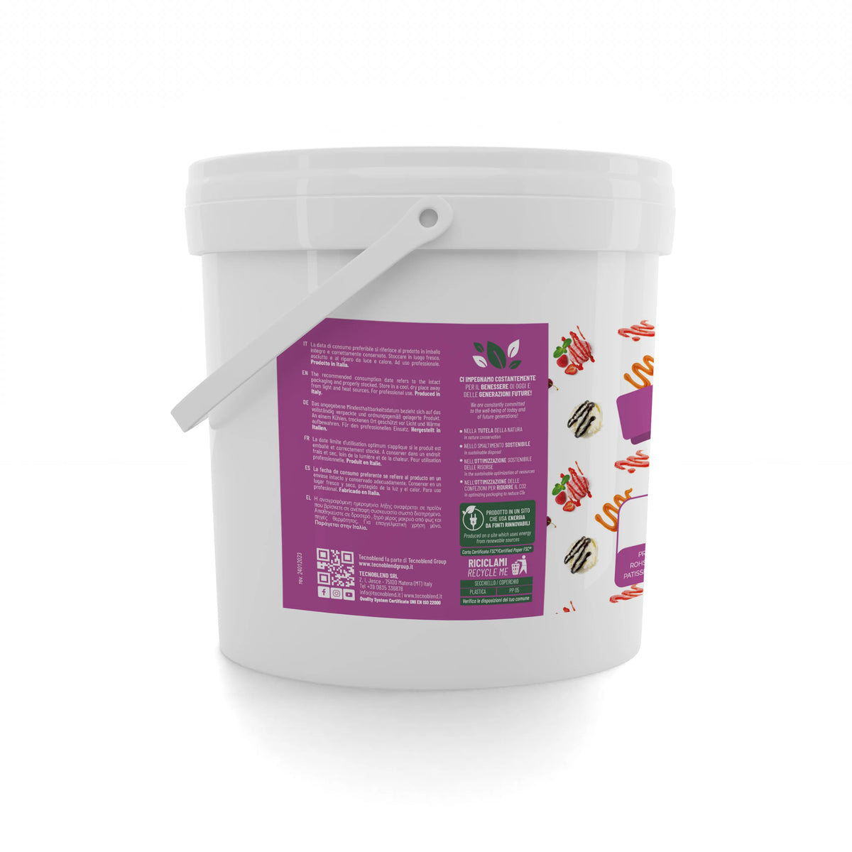 Variegato gusto Cioccolato Bianco con cereali soffiati bianchi,  per Gelati e Desserts, VARIEGATO CEREALI BIANCO