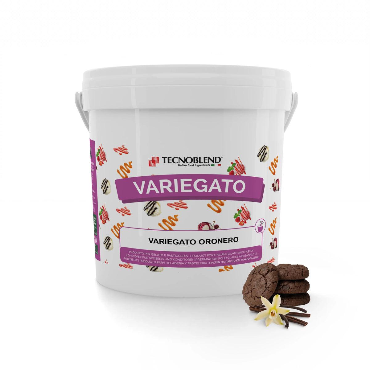 Variegato alla Vaniglia per Gelati e Desserts, VARIEGATO ORONERO
