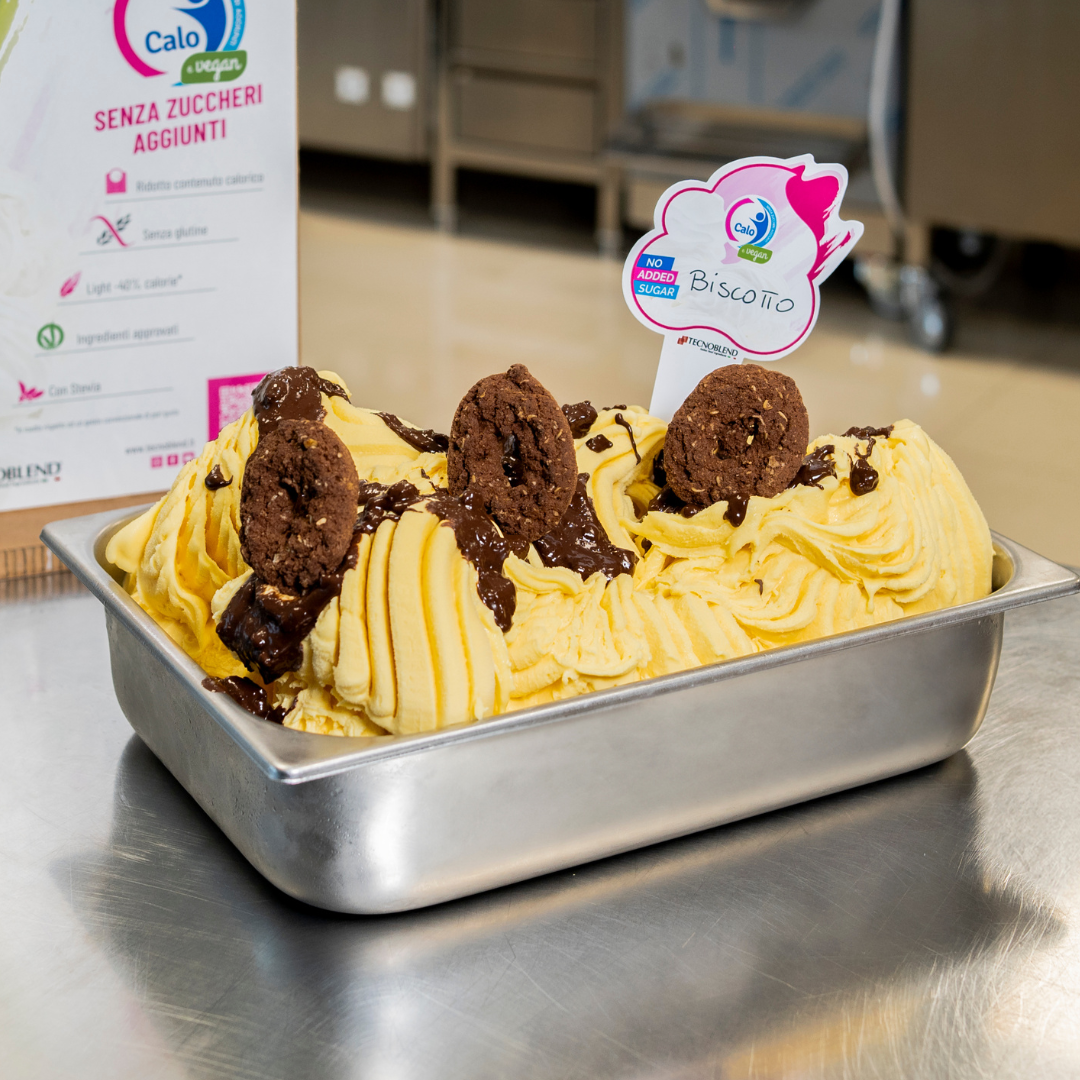 Variegato al Cacao e Nocciola per Gelati e Desserts senza zuccheri aggiunti, VARIEGATO CALO BISCOTTO