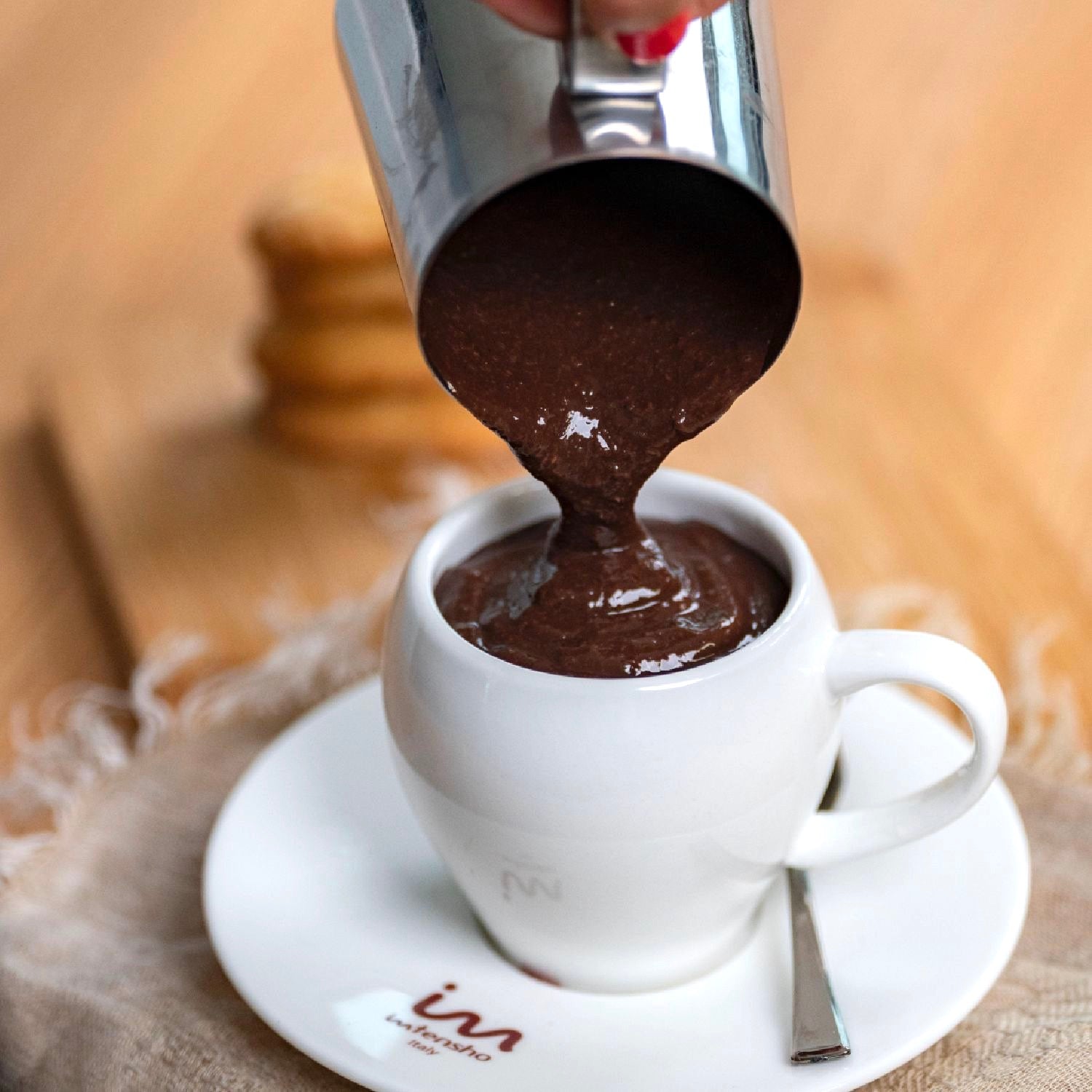 Preparato per cioccolata calda gusto Cocco, con granella di cocco