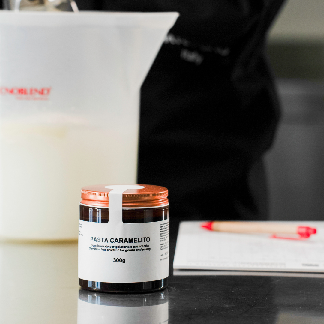 Pasta per gelato, desserts, semifreddi al gusto Caramello salato, PASTA CARAMELITO