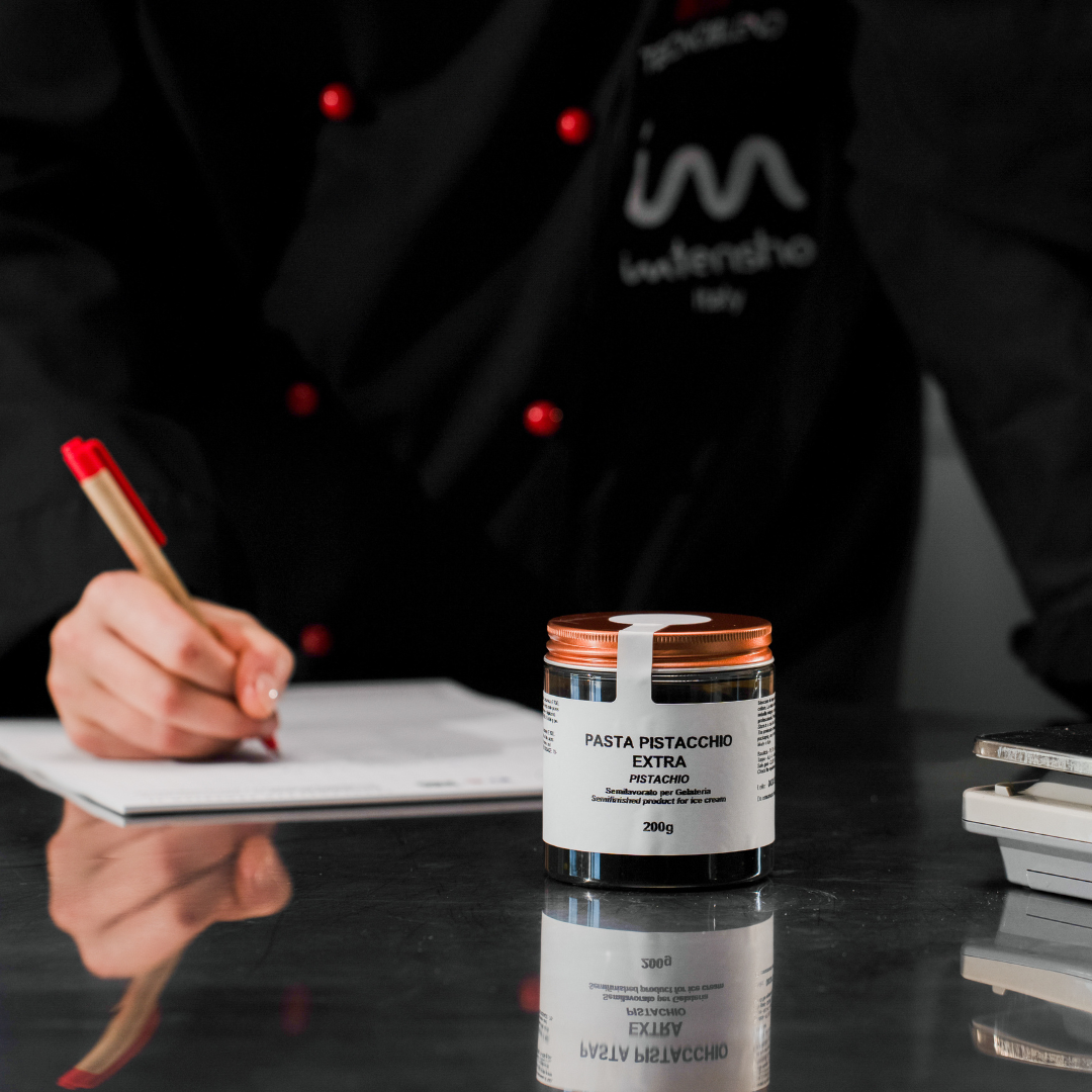 Pasta per gelato, senza glutine, per vegani , PASTA PISTACCHIO EXTRA