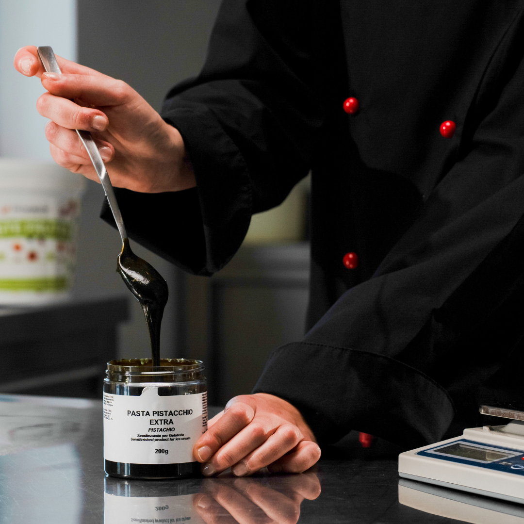Pasta per gelato, senza glutine, per vegani , PASTA PISTACCHIO EXTRA