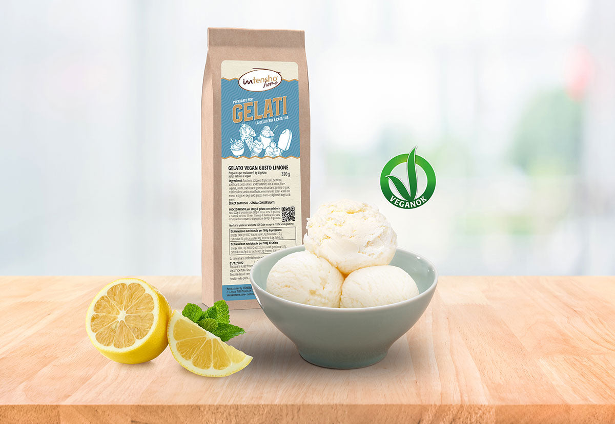 320g Preparato per gelato al gusto Limone Vegano