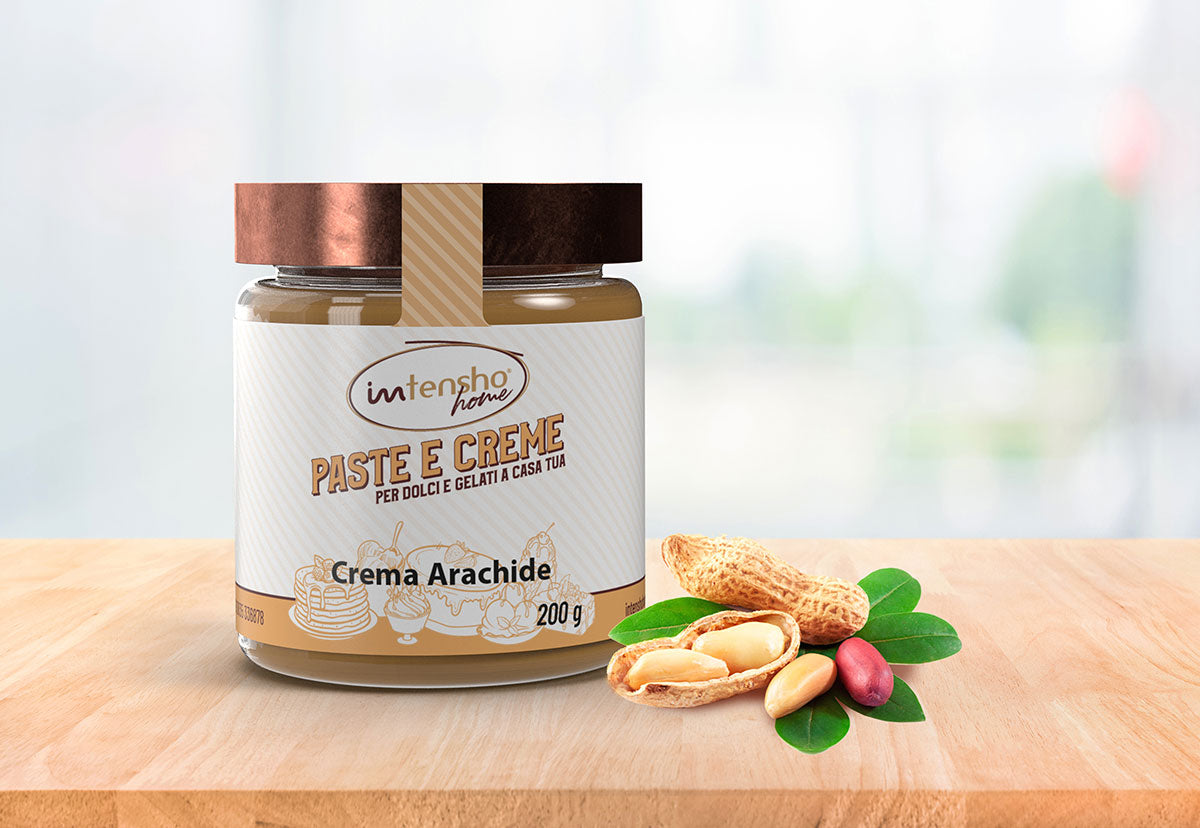 200g Crema Arachidi per aromatizzare gelati, yogurt, creme pasticcere e dessert.