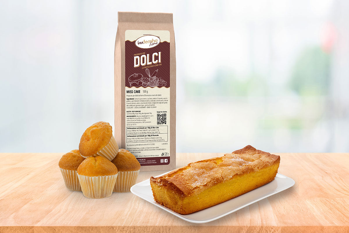 400g Preparato per torte americane, muffin, plumcake, pasta frolla per biscotti e crostate senza lattosio