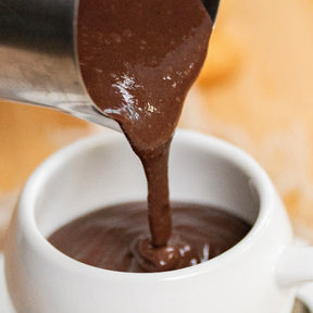 Kit 3 gusti - Preparato per cioccolata calda: MOU - FONDENTE VEGAN - GIANDUJA