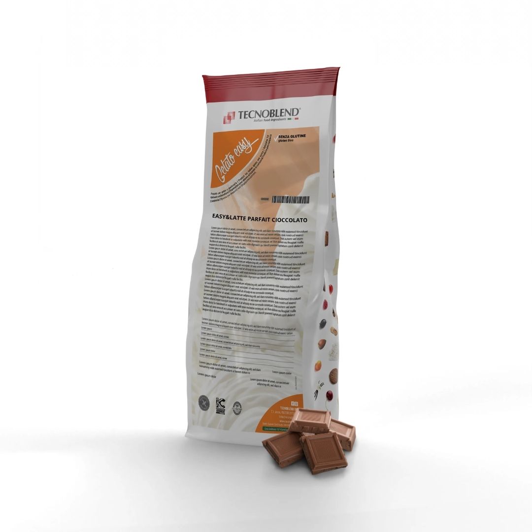 1,2kg Base completa per Torte e Gelateria da Ristorazione (-20°C) EASY&LATTE Parfait Cioccolato
