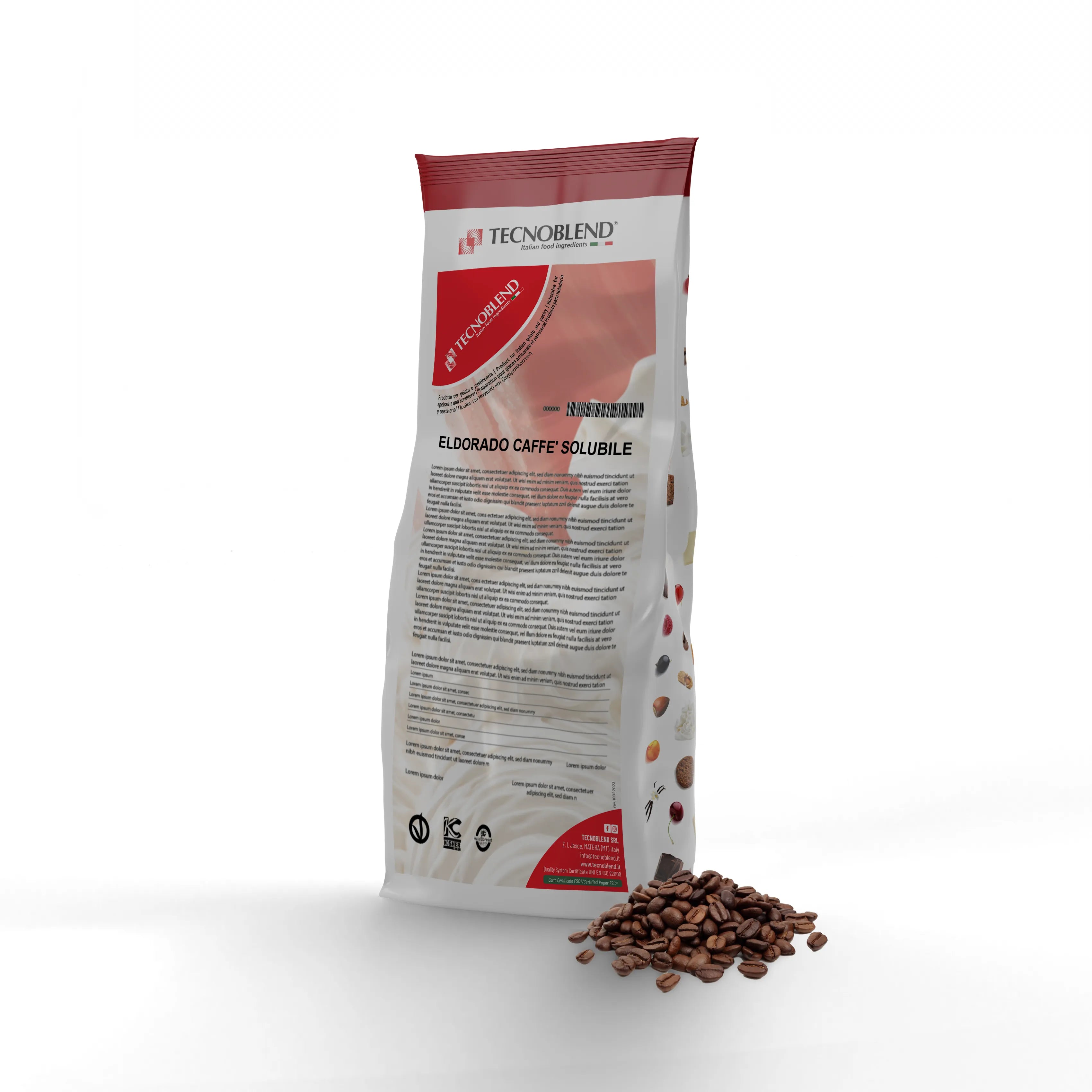 500g Caffè solubile a solubilità istantanea, puro 100% per gelateria e pasticceria, ELDORADO