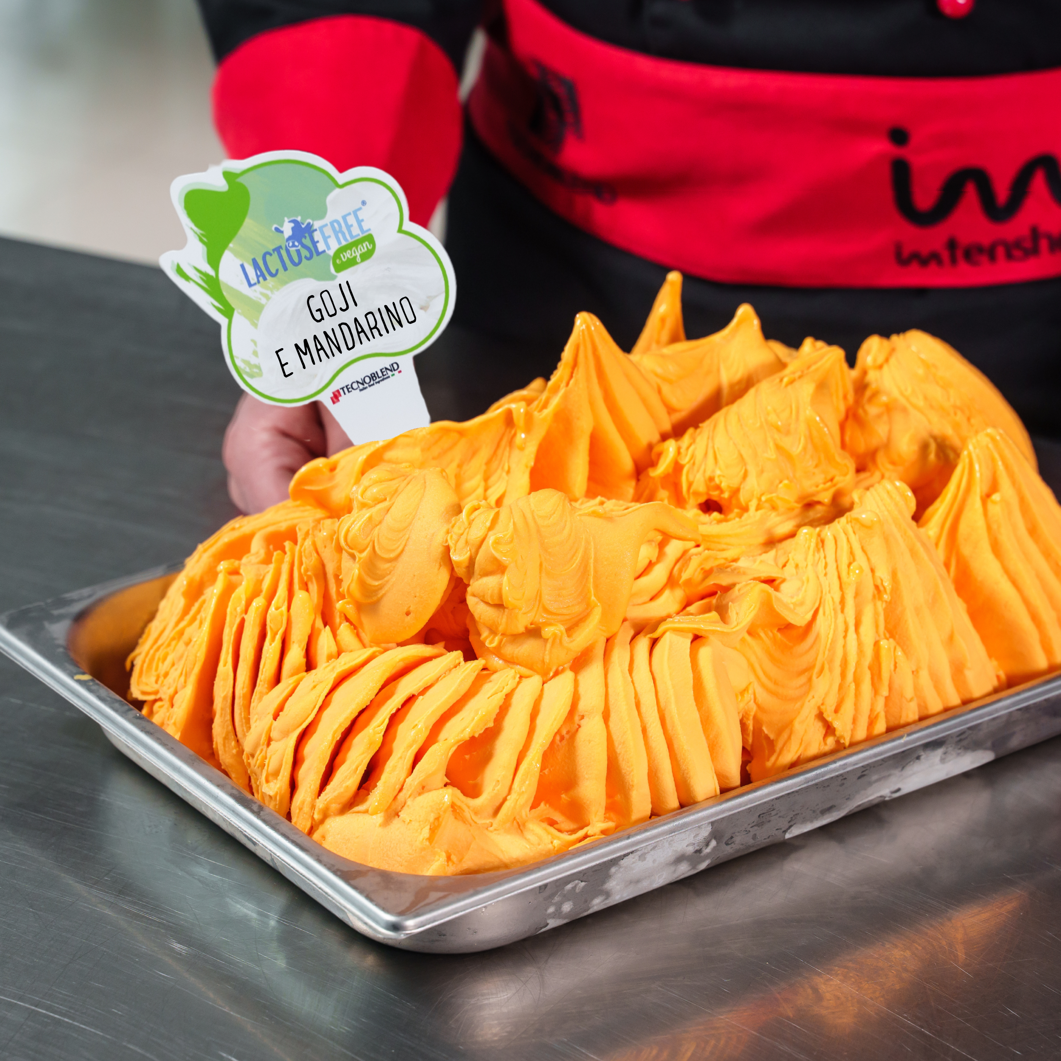 Preparato per Gelato Goji e Mandarino senza lattosio, per vegani