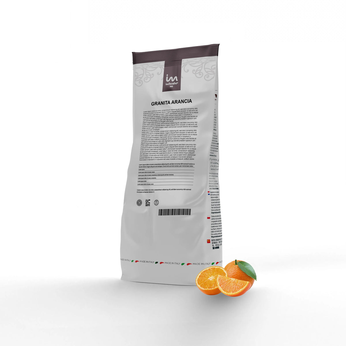 1,26kg Preparato in polvere per granita e ghiaccioli gusto arancia
