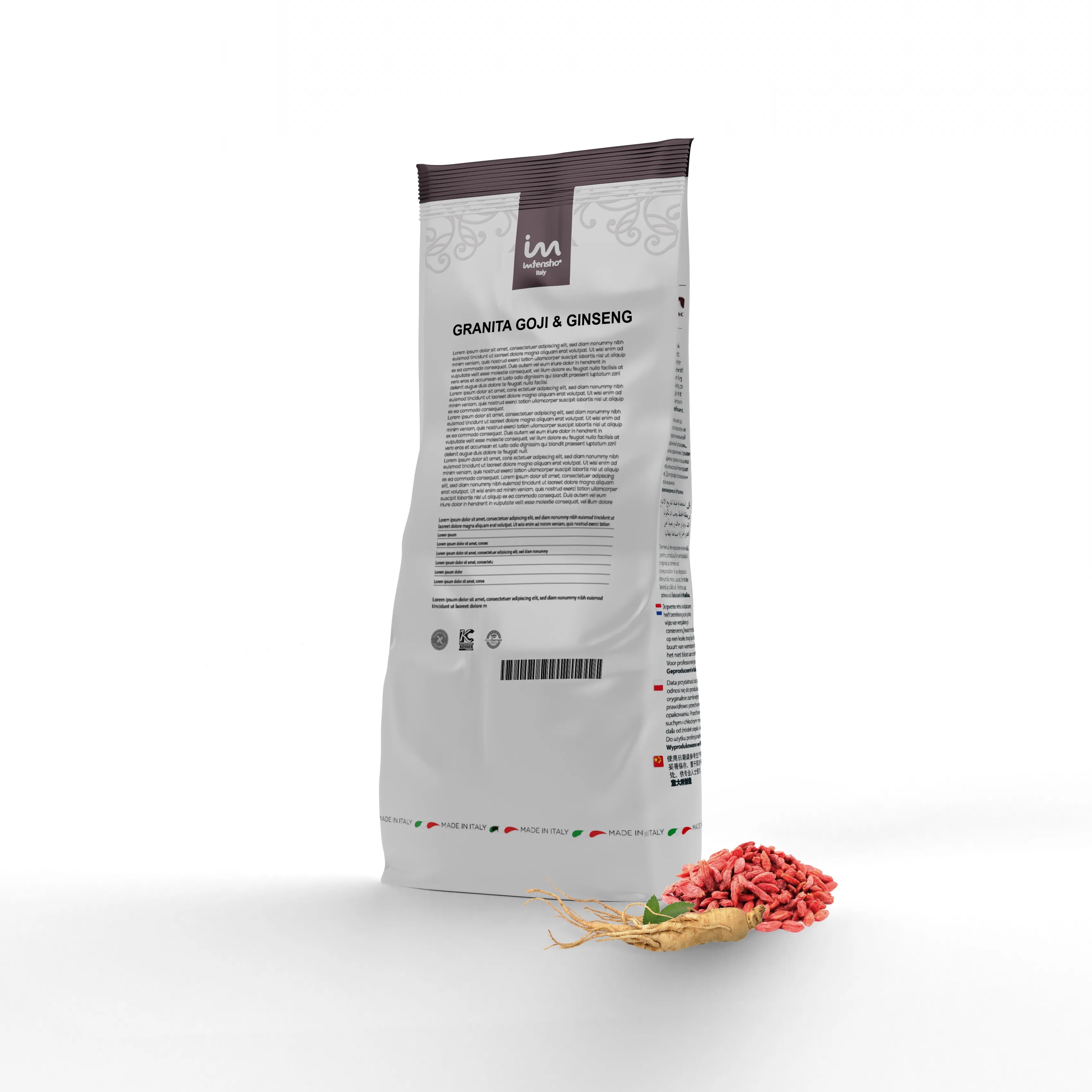 1,26kg Preparato in polvere per granita e ghiaccioli gusto goji e ginseng