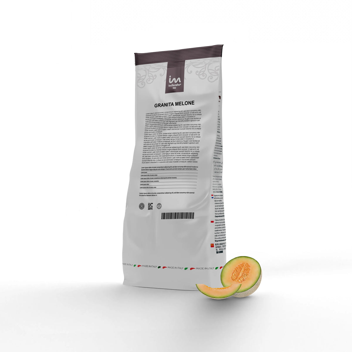 1,26kg Preparato in polvere per granita e ghiaccioli gusto melone