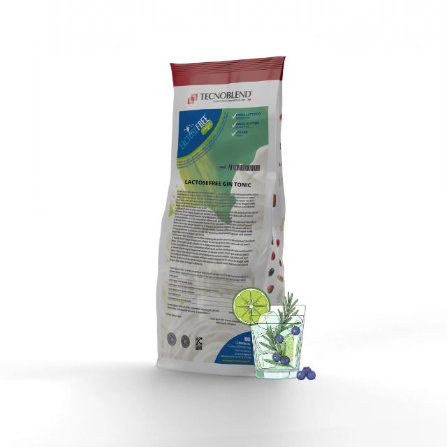 1,25 kg Preparato per Gelato al gusto Gin Tonic senza lattosio e per vegani, senza alcool