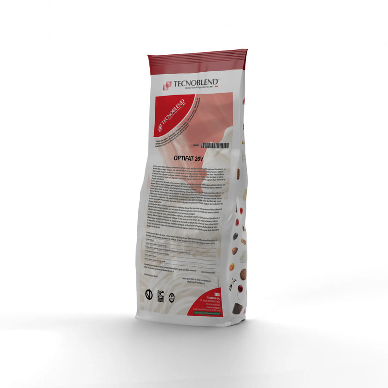 Sostituto in polvere del latte intero per gelateria, pasticceria e prodotti da forno, OPTIFAT 26V