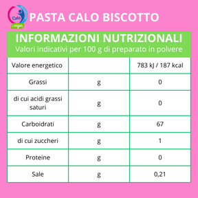 Pasta per gelato biscotto senza zuccheri aggiunti,  PASTA CALO BISCOTTO