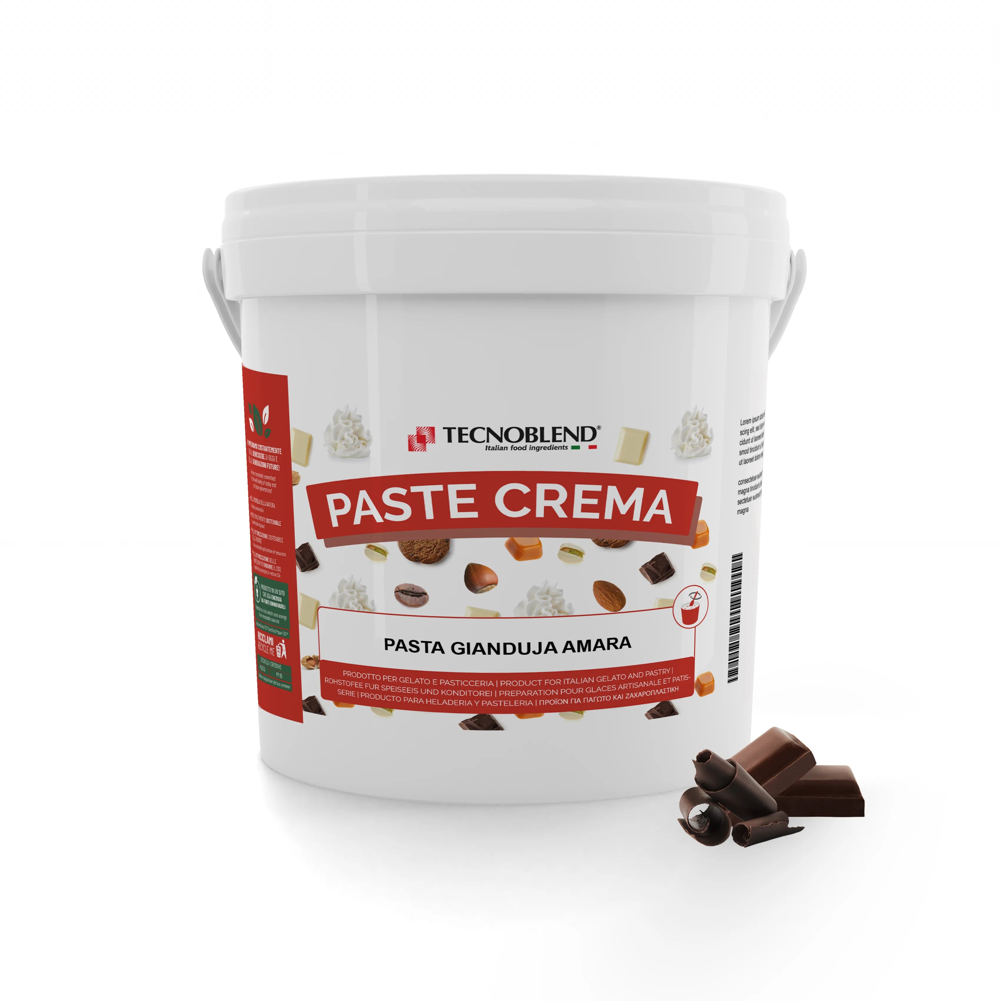 Pasta per Gelato alla Gianduja amara