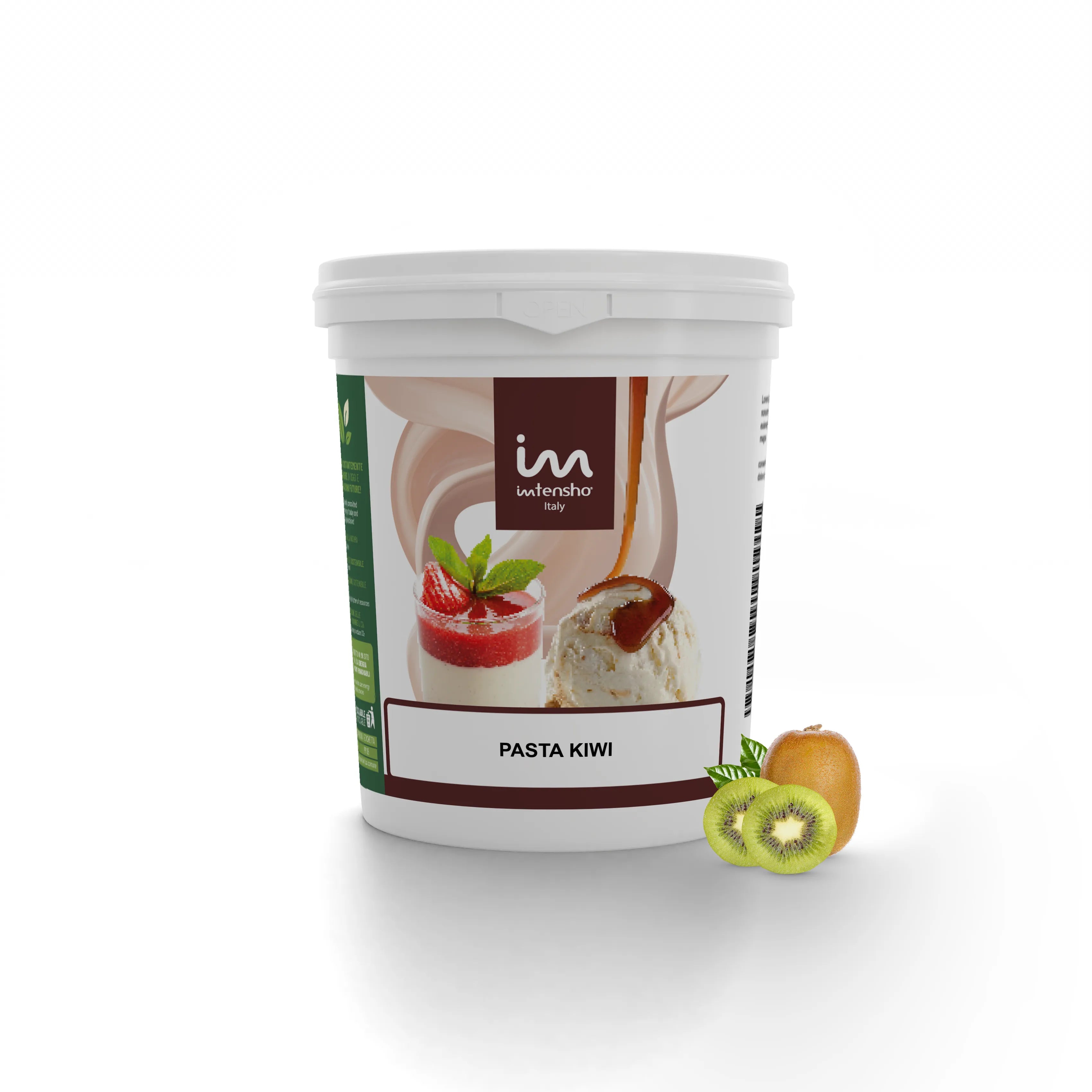 Pasta per Gelato al Kiwi senza Lattosio, per Vegani