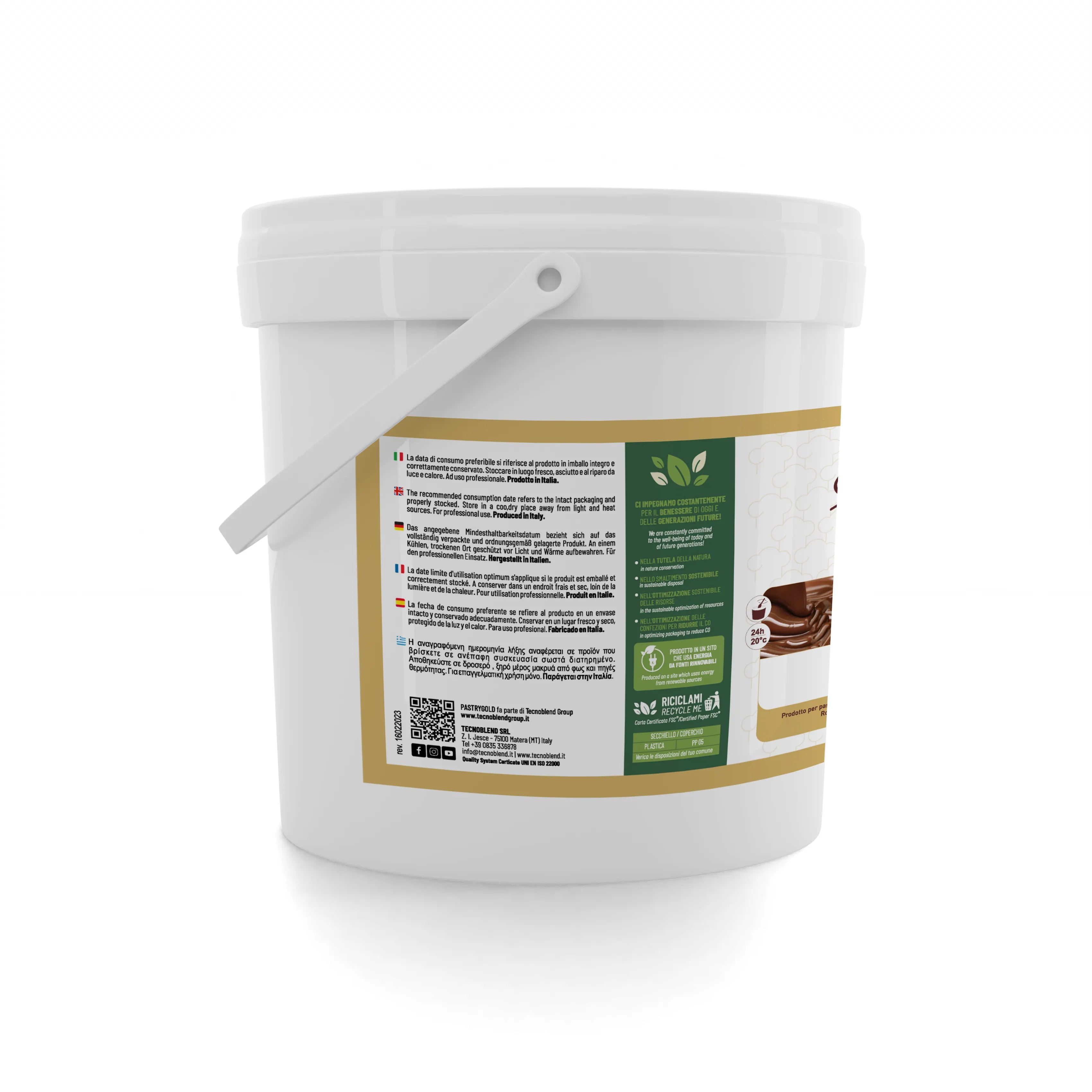 Crema spalmabile al latte gusto cioccolato bianco, stabile alla cottura, CREMATEX BIANCA