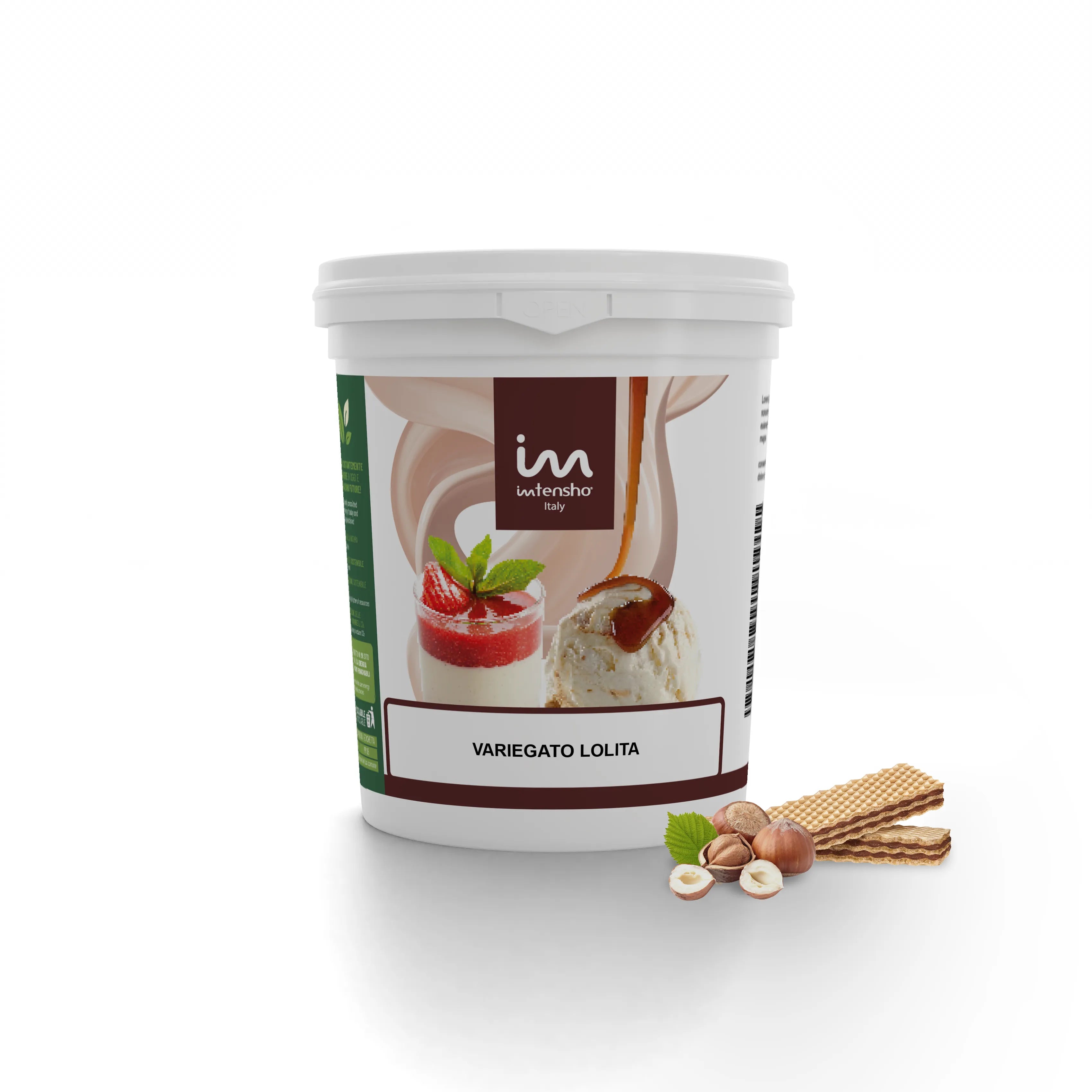 Variegato al Cacao e Nocciola per Gelati e Desserts, VARIEGATO LOLITA
