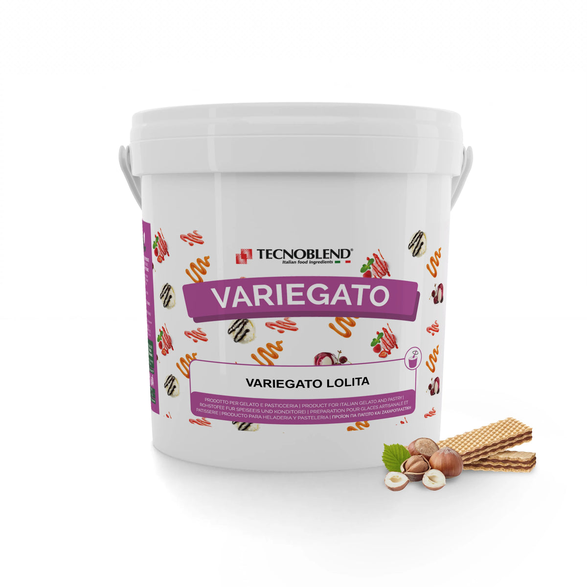 Variegato al Cacao e Nocciola per Gelati e Desserts, VARIEGATO LOLITA