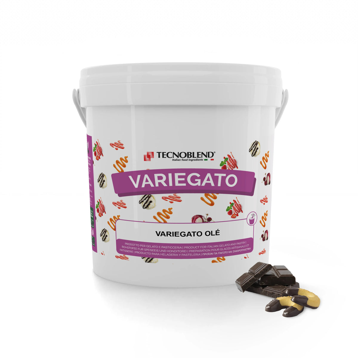 Variegato al Cioccolato Fondente per Gelati e Desserts, VARIEGATO OLÈ