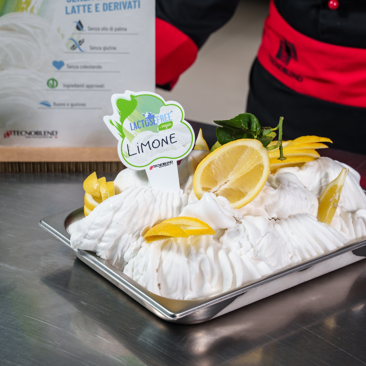 1,25 kg Preparato per Gelato al Limone,  senza lattosio, per vegani