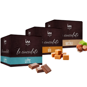 Kit 3 gusti - Preparato per cioccolata calda: LATTE - NOCCIOLA - MOU