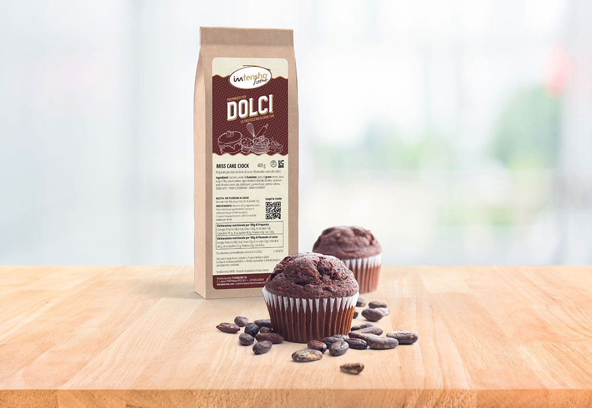 400g Preparato per dolci da forno al cacao Plumcake Miss Cake Ciock